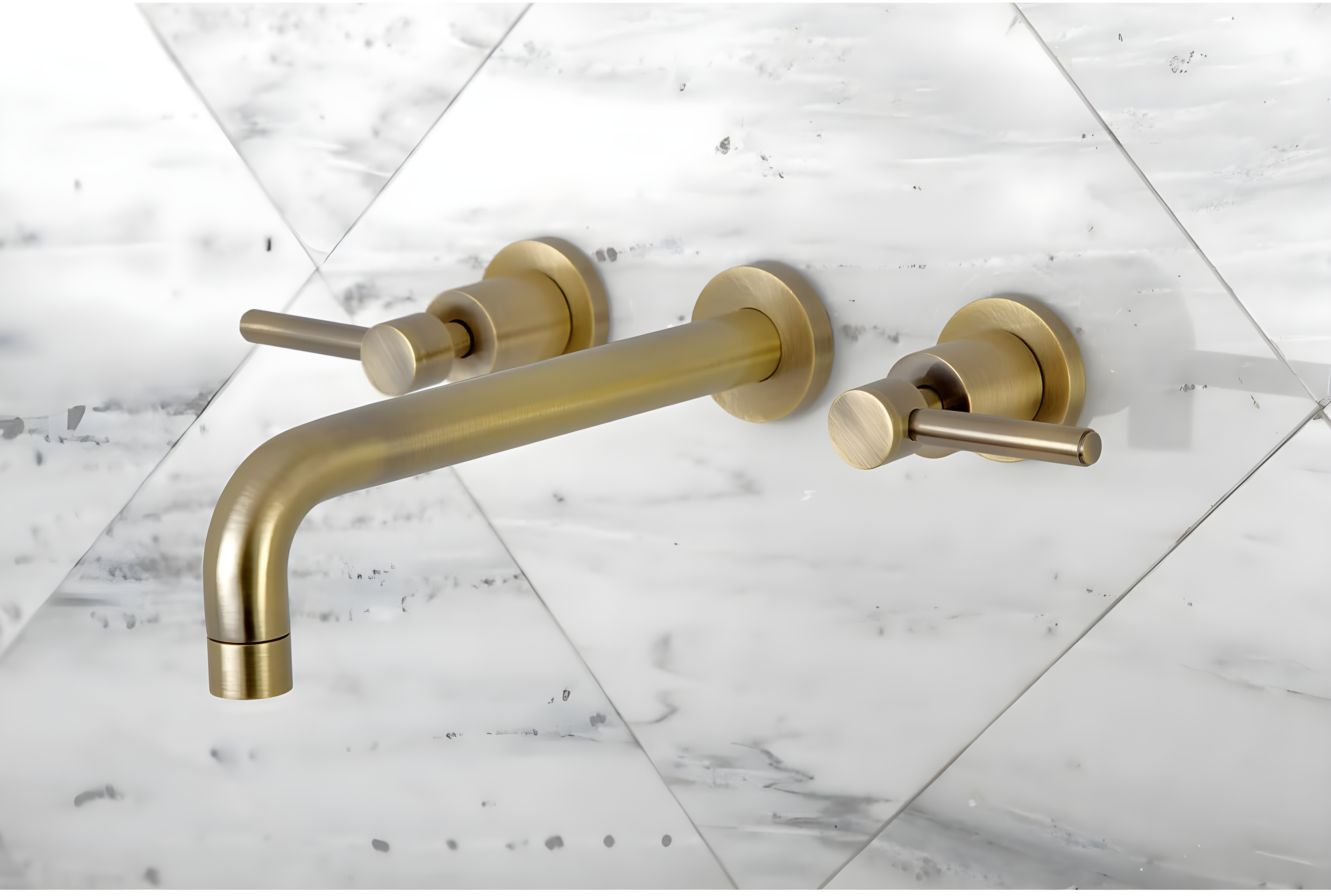 Kingston Brass KS8028DL Kingston Brass Concord Two-Handle 3-Hole Wall Mount Roman Tub Faucet