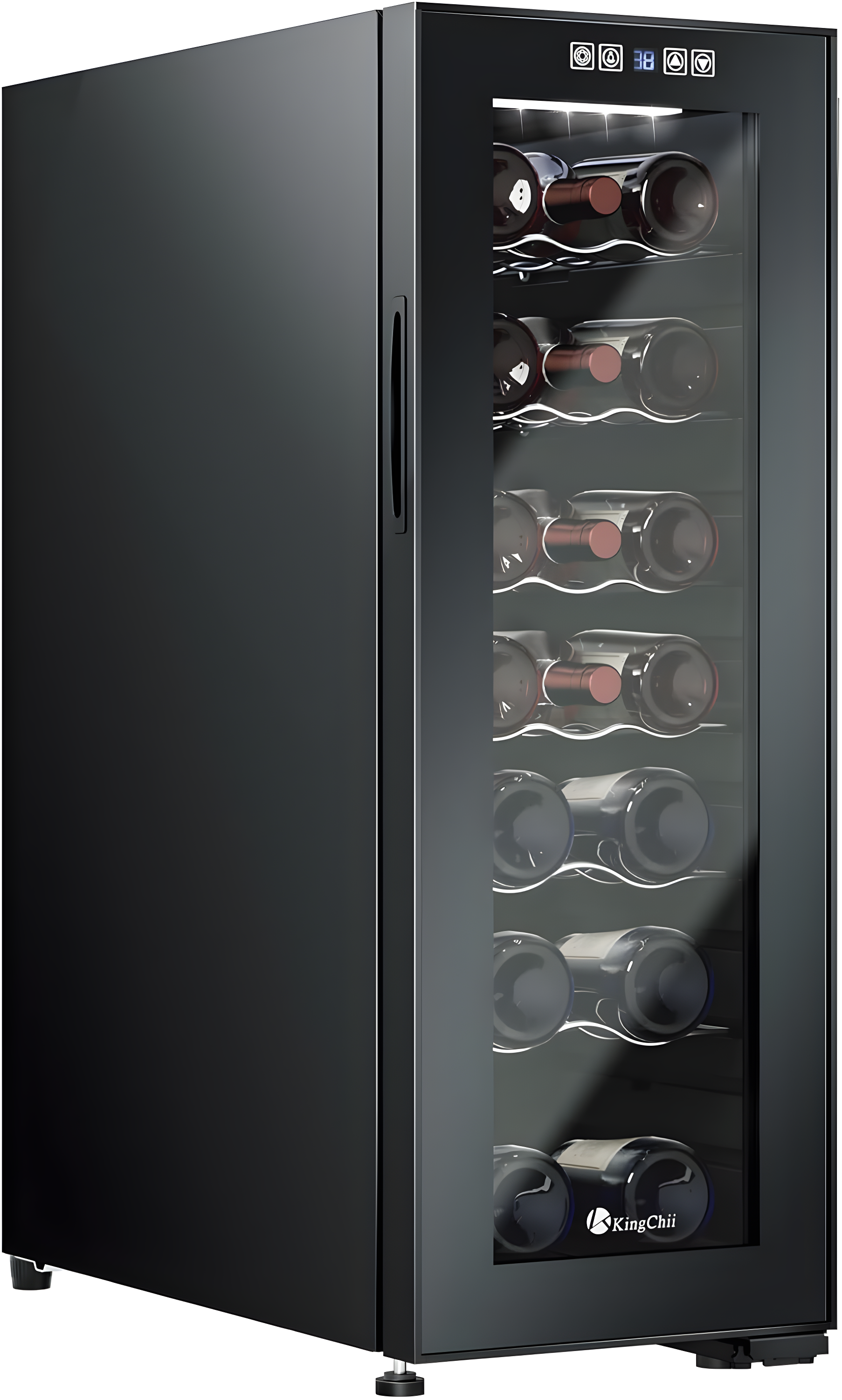 Ivation 18 Bottle Wine Cooler Fridge, Compressor Refrigerator W/Lock