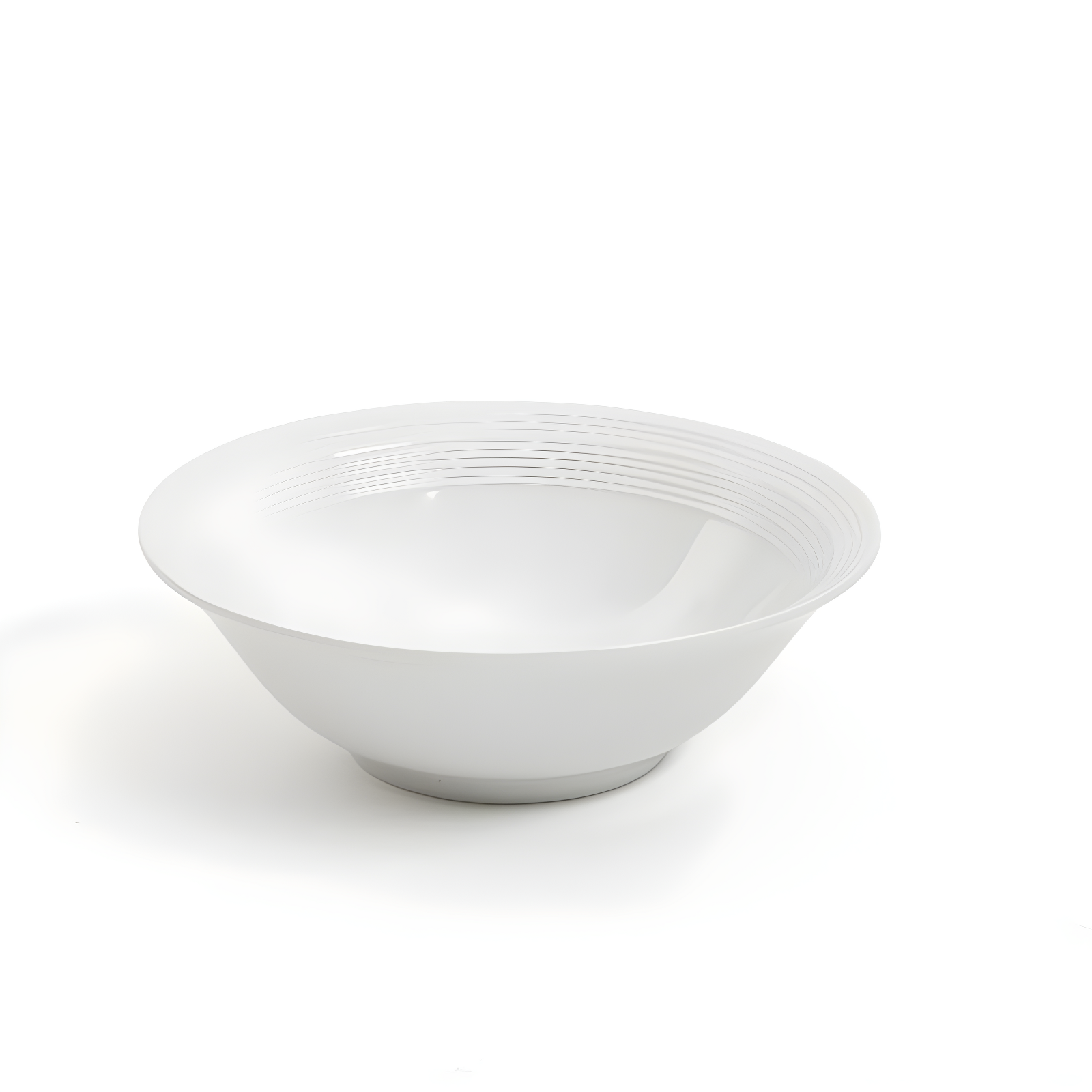 Gibson Home Embossed Buffet 16 Piece Ceramic Dinnerware Set in White