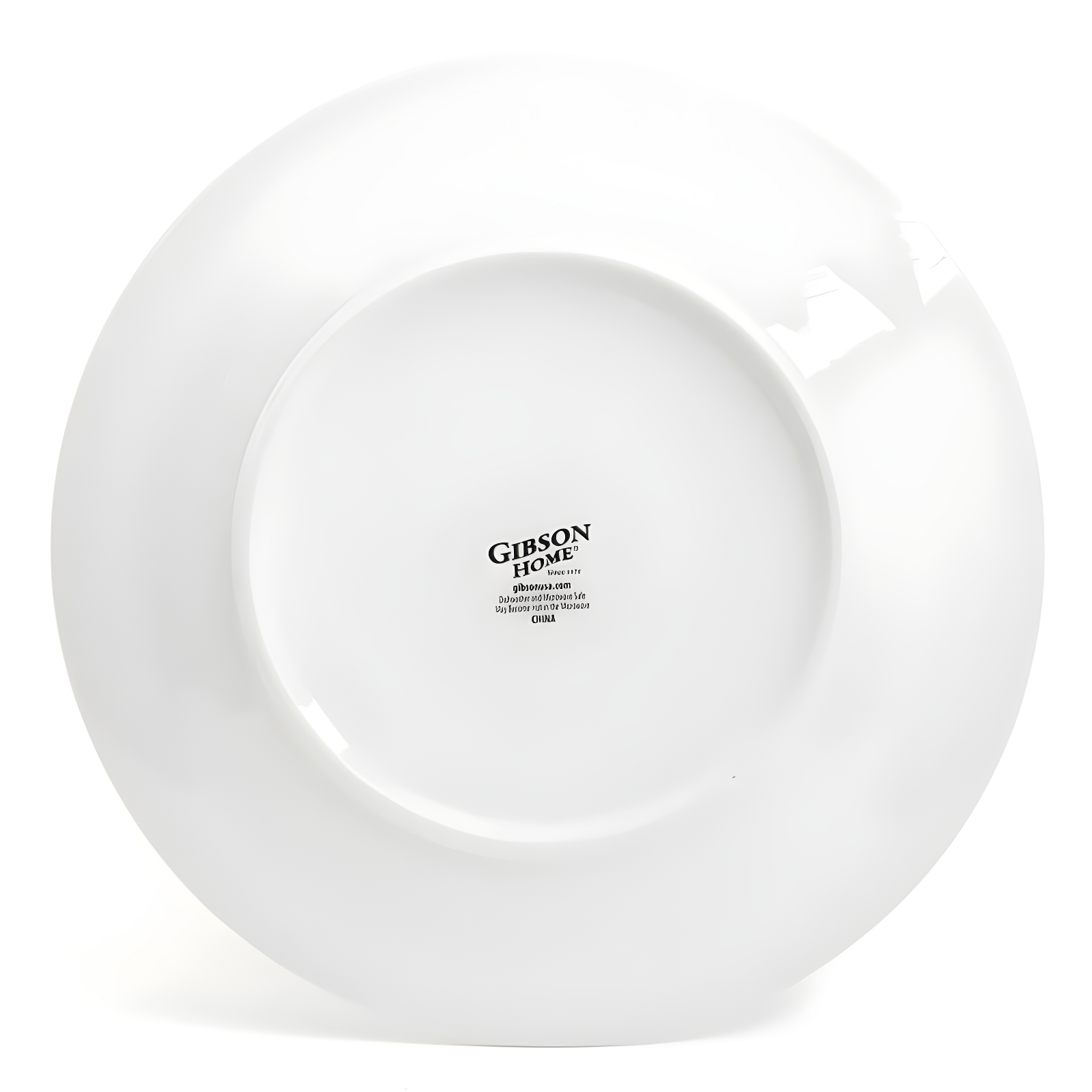 Gibson Home Embossed Buffet 16 Piece Ceramic Dinnerware Set in White