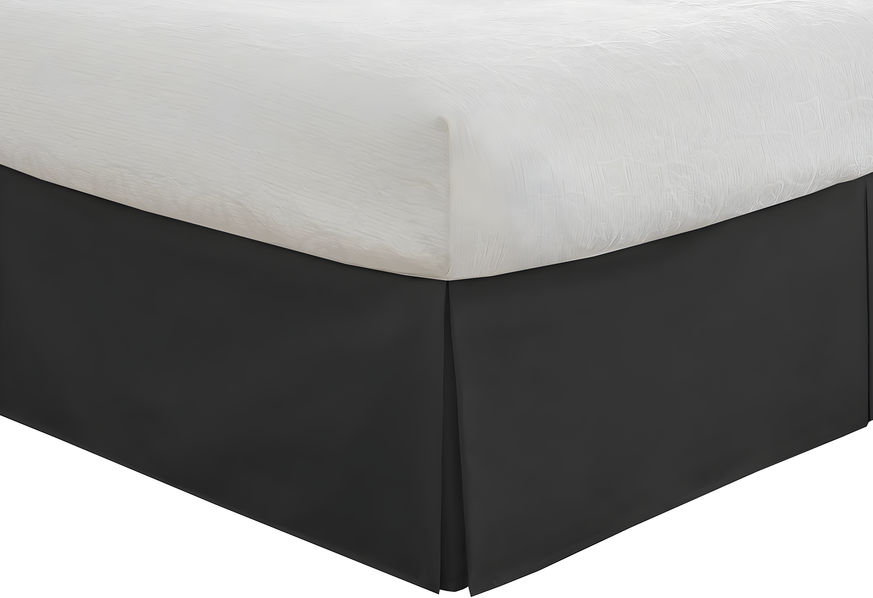 Fresh Ideas Fresh Ideas Tailored Poplin Bed Skirt, 14" Drop Length