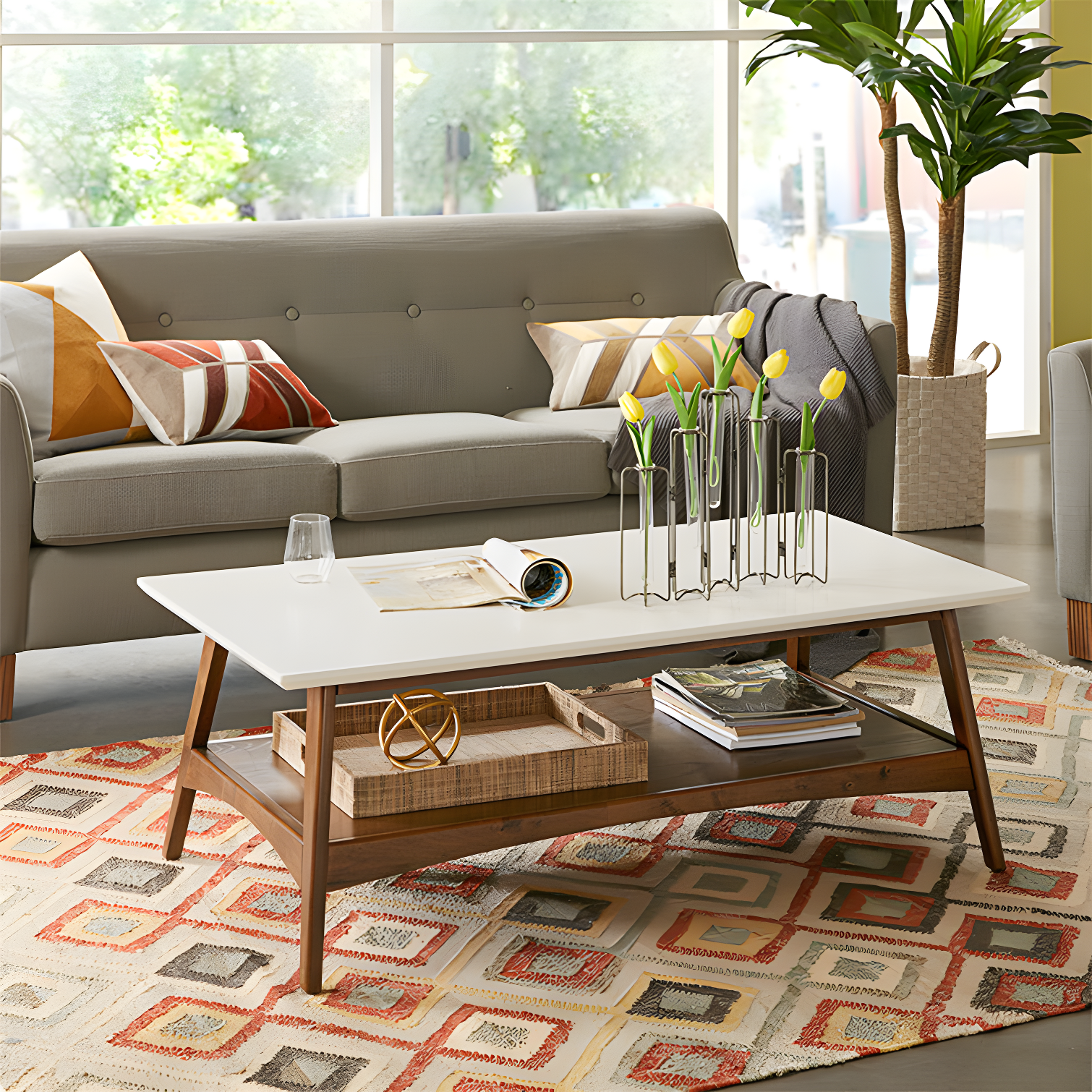 Parker 4 Legs Coffee Table with Storage