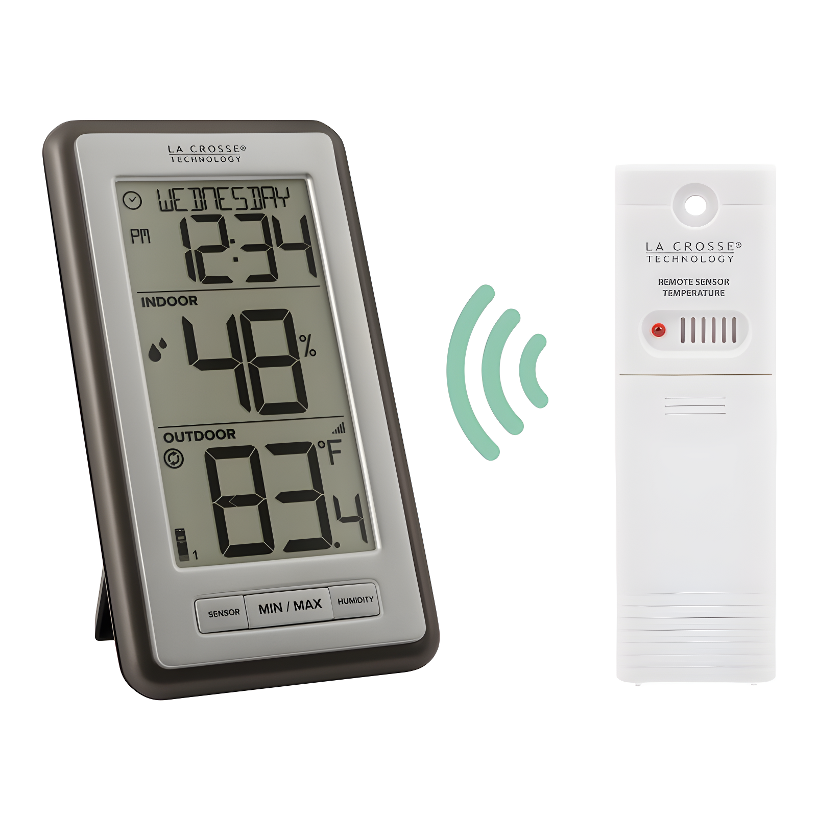 La Crosse Technology Wireless Weather Stations 5.86'' Wireless Outdoor Clock Thermometer