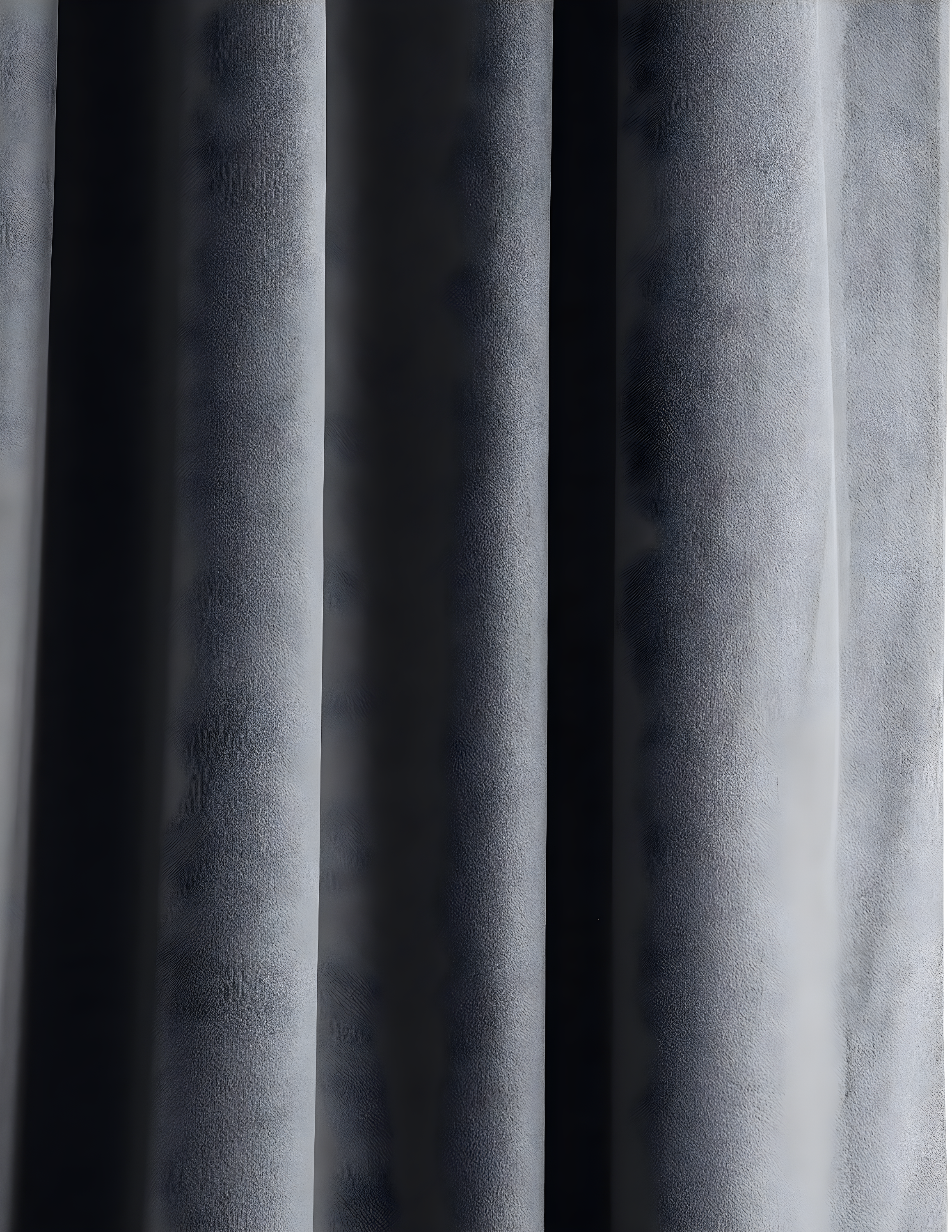 Half Price Drapes Signature Blue Grey Velvet Blackout Curtains For Bedroom(1 Panel), 50WX 96L