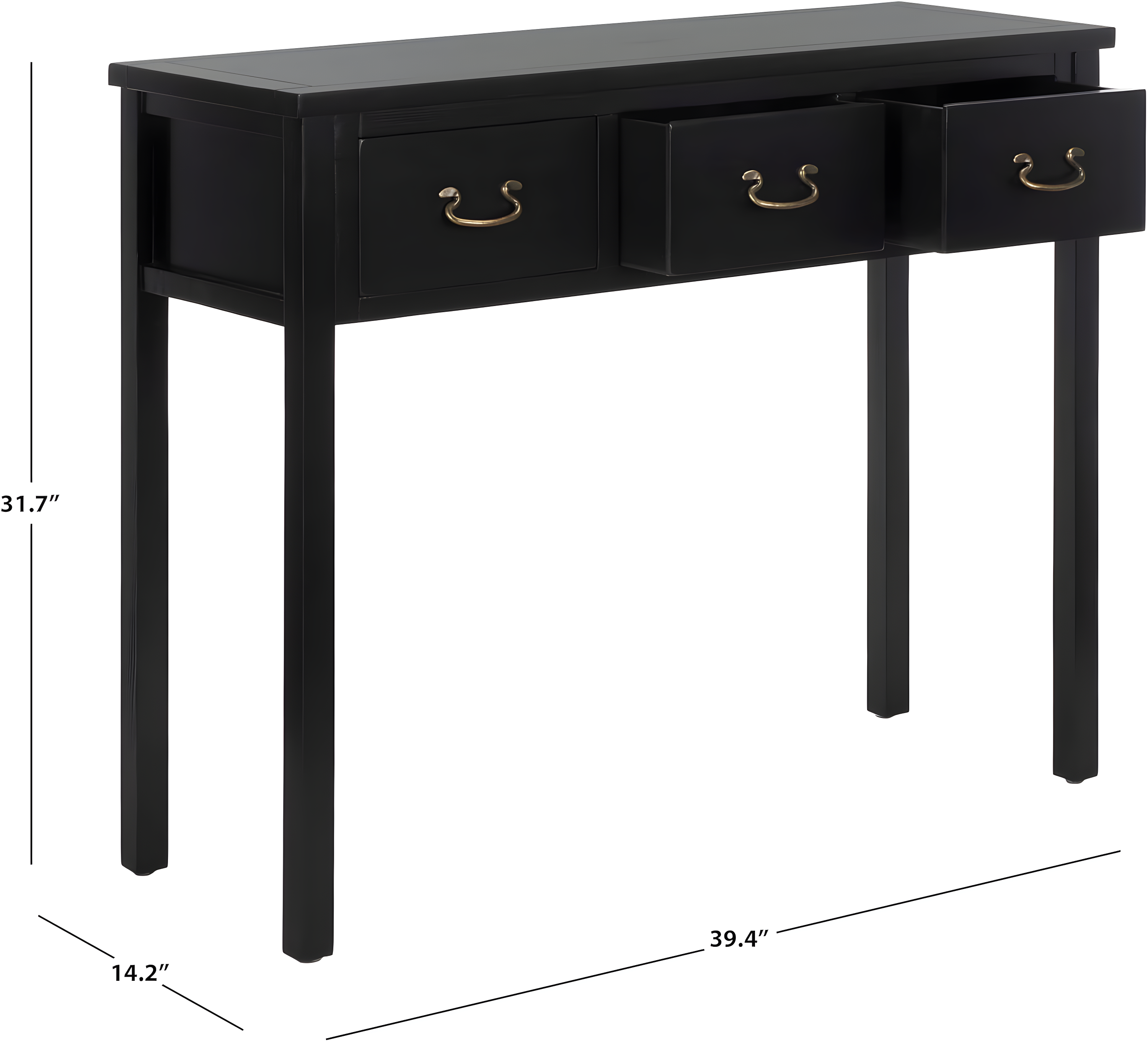 Cindy Console - AMH6568B - Black - Safavieh Couture