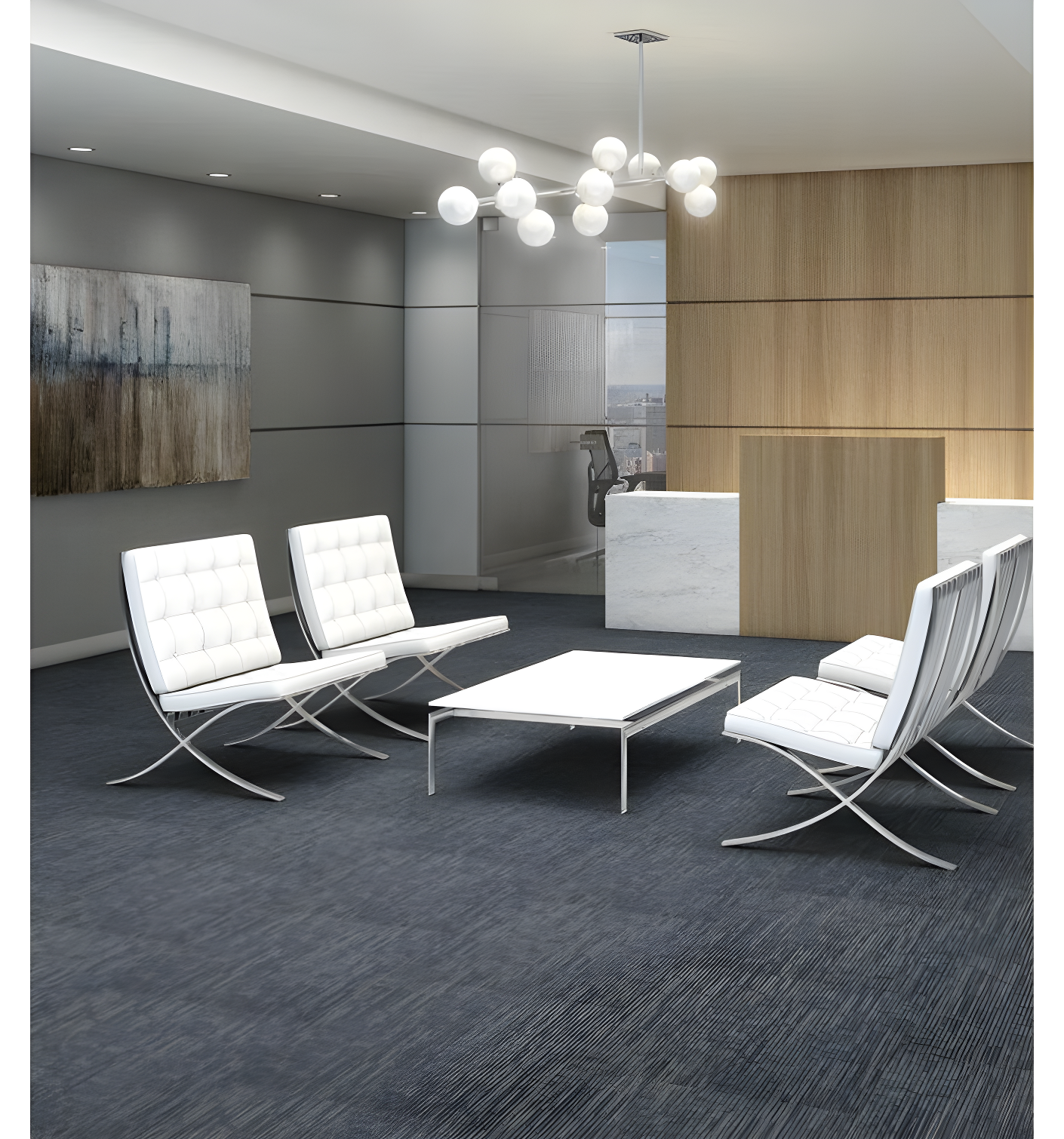 Shaw Apollo 24-in x 24-in Multi-Level Loop Adhesive Carpet Tile (48-sq ft)