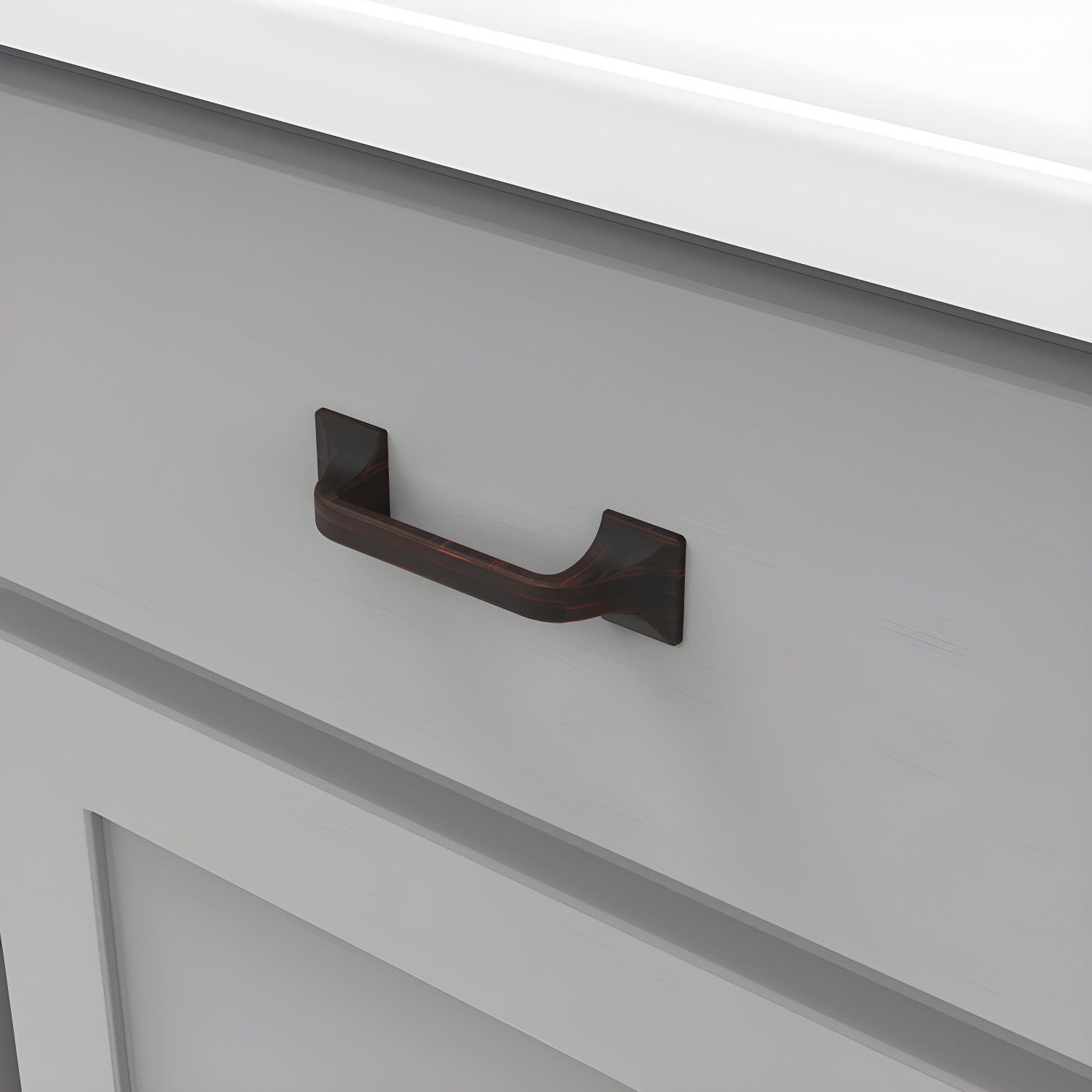 Forge Kitchen Cabinet Handles, Solid Core Drawer Pulls for Cabinet Doors, 3"