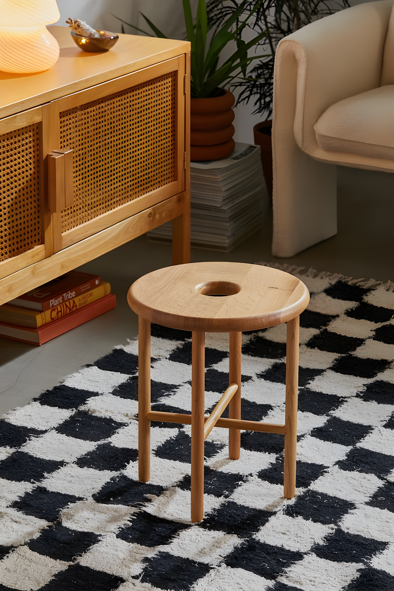 Axel Oak Stool