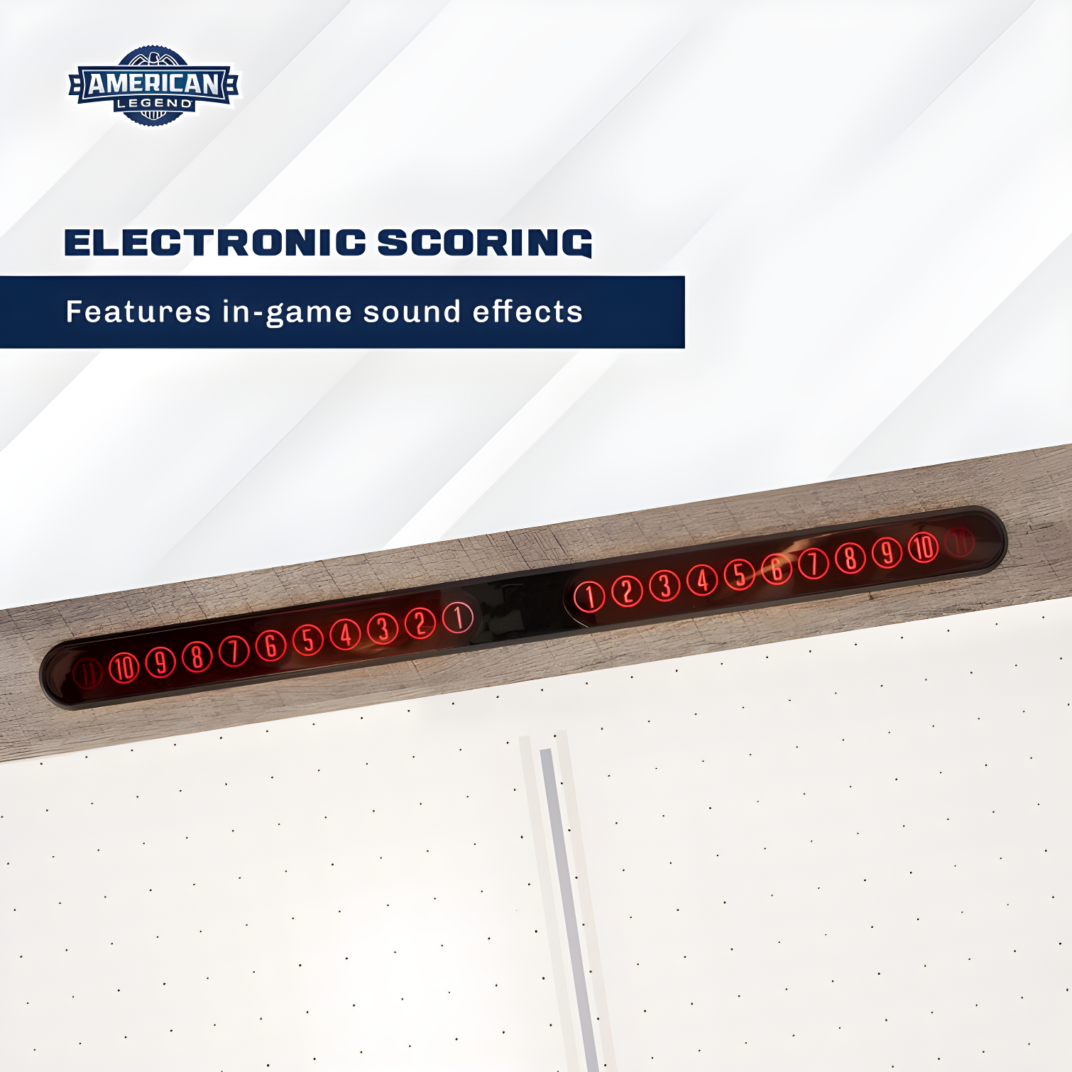 American Legend Kirkwood American Legend 84" Air Hockey Table with Rustic Wood Finish and Digital Scoreboard & Reviews | Wayfair