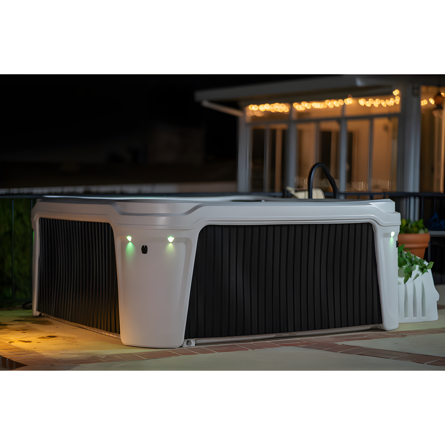 AquaRest DayDream 3500 7-Person 35-Jet Plug & Play Hot Tub with Ozonator, LED Waterfall and Stainless Steel Heater