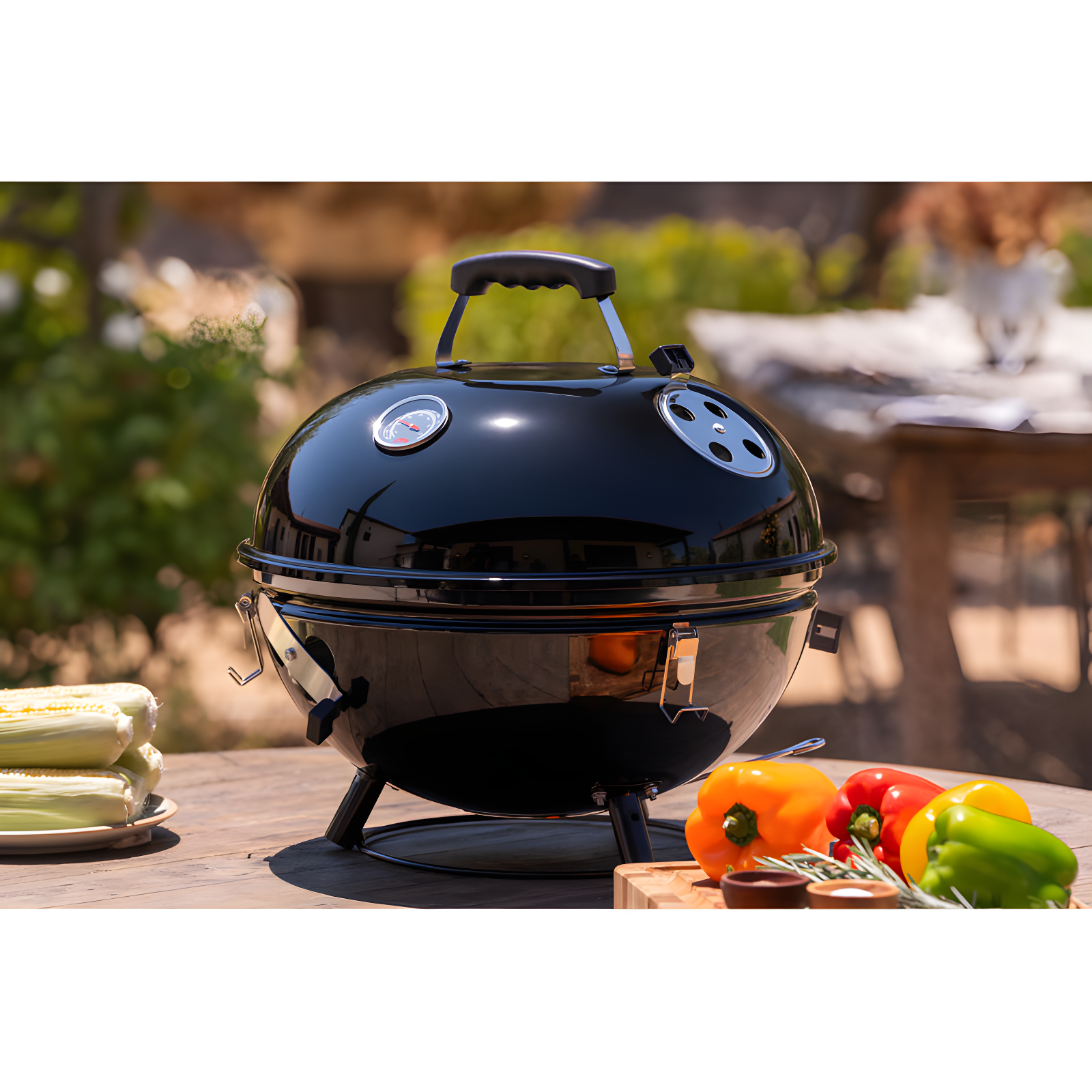 Megamaster Megamaster 4-in-1 Vertical Smoker and Charcoal Kettle Grill
