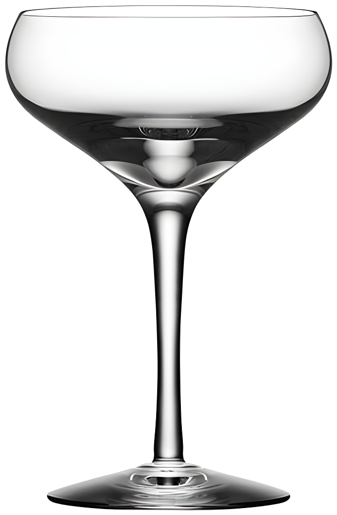Orrefors Glass Coupe, Set of 4, 4 Count (Pack of 1), Clear