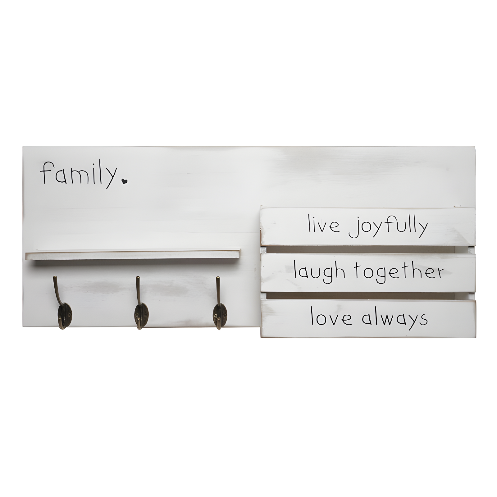 Addie Joy Solid Wood Wall Organizer