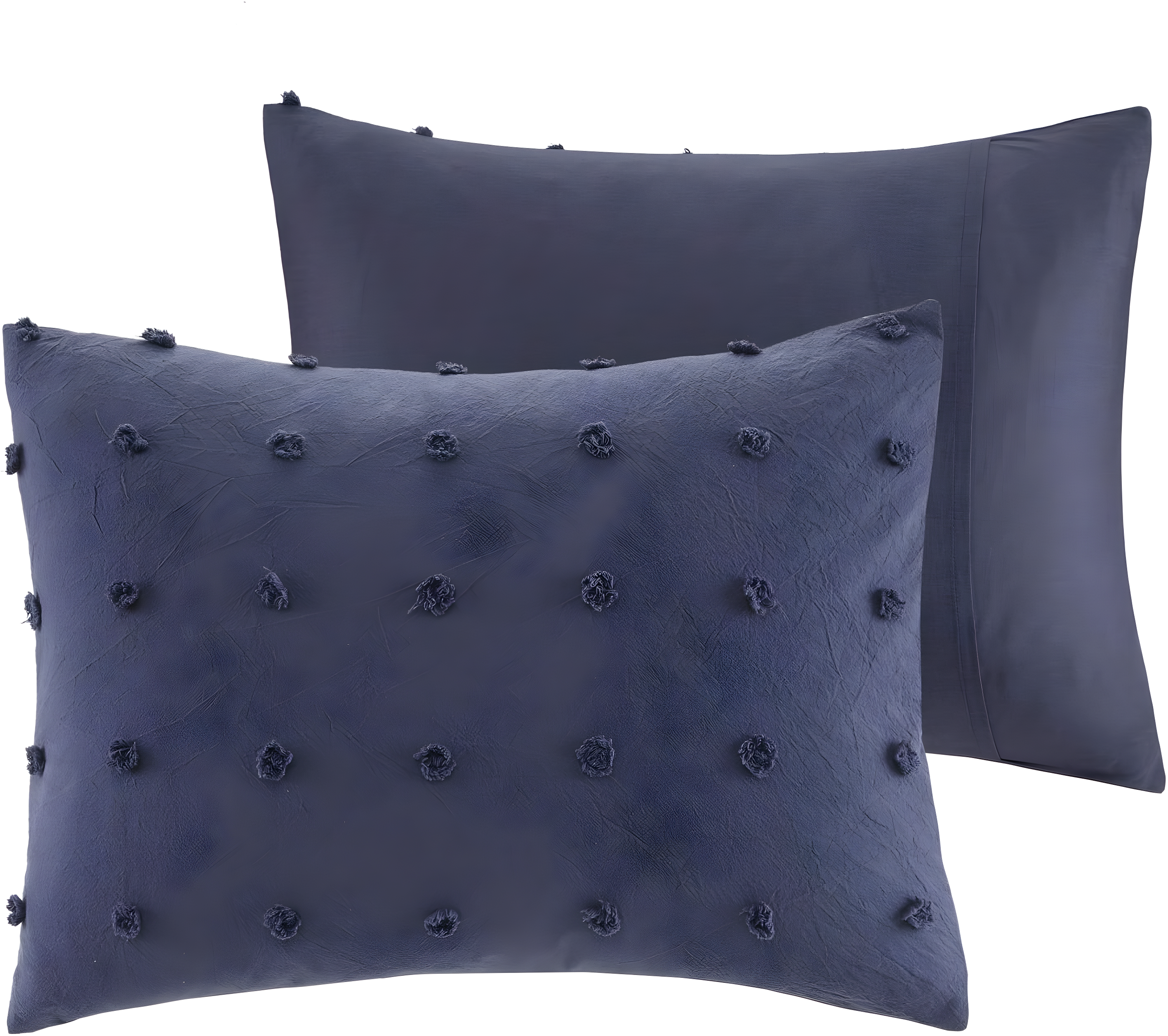 Brooklyn Cotton Jacquard Duvet Cover Set with Euro Shams and Throw Pillows