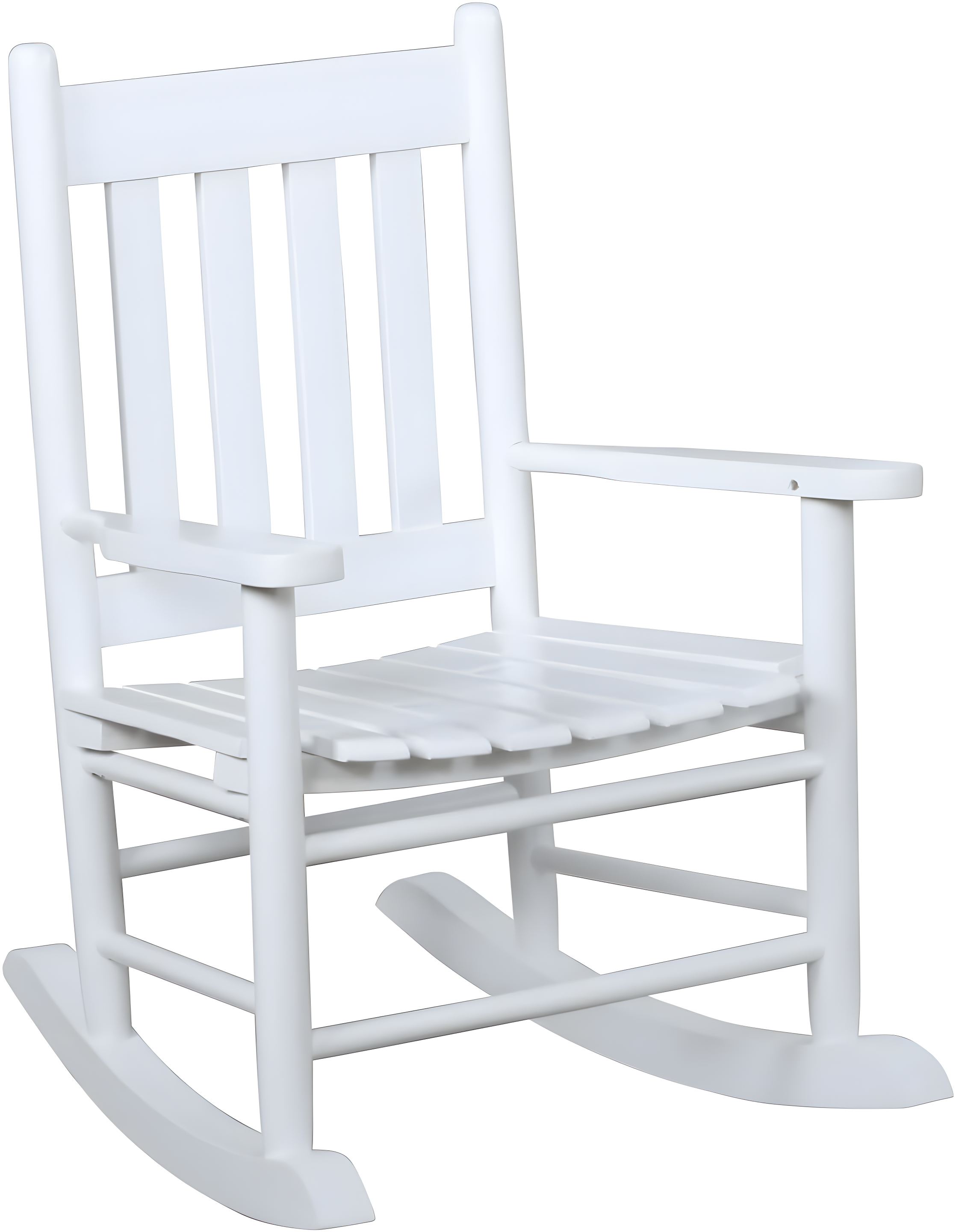 Annie Solid Wood Slat Back Youth Rocking Accent Chair White - Coaster