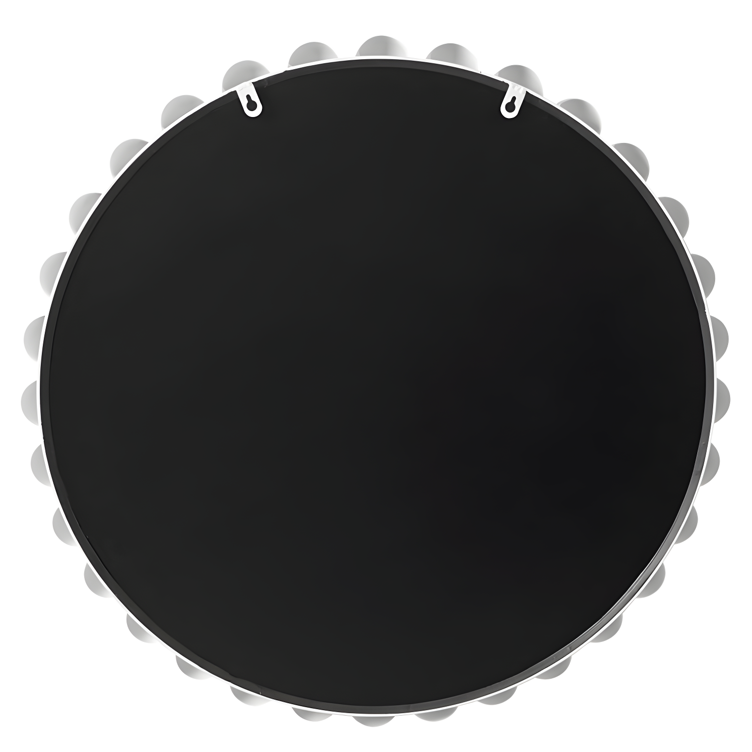 Marlowe Beaded Round Metal Wall Mirror