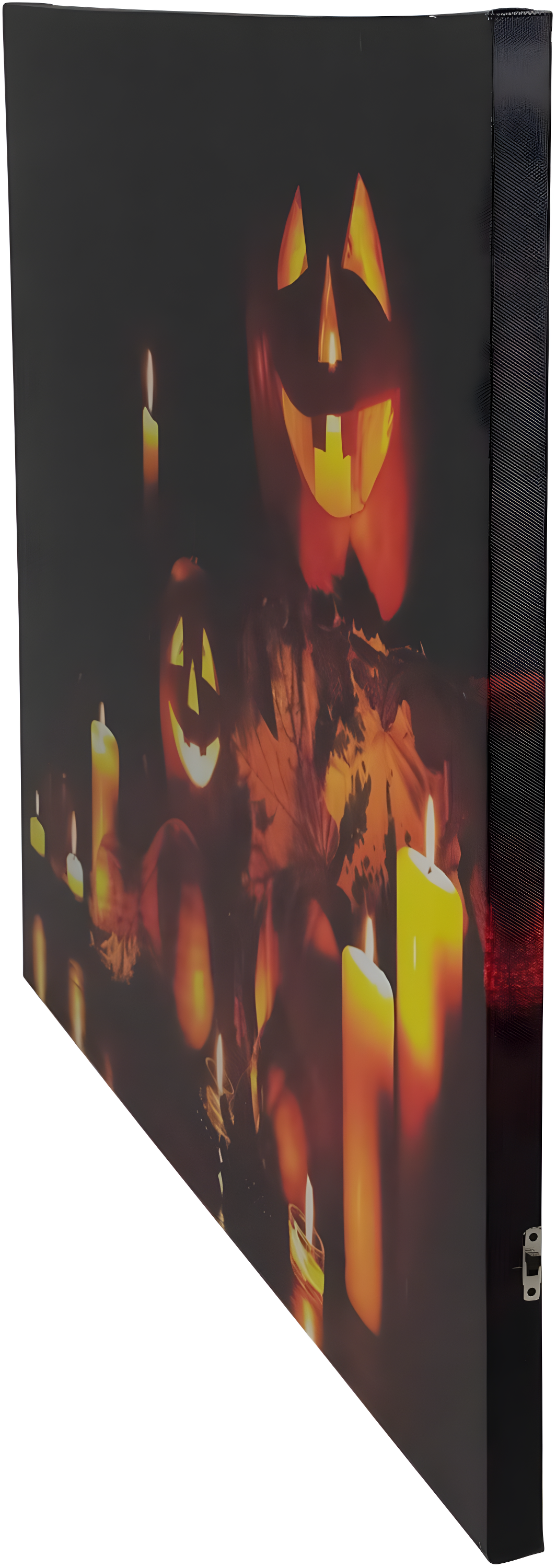 Northlight Seasonal LED Lighted Jack-O-Lanterns and Leaves Halloween Canvas Wall Art 15.75" x 23.5"