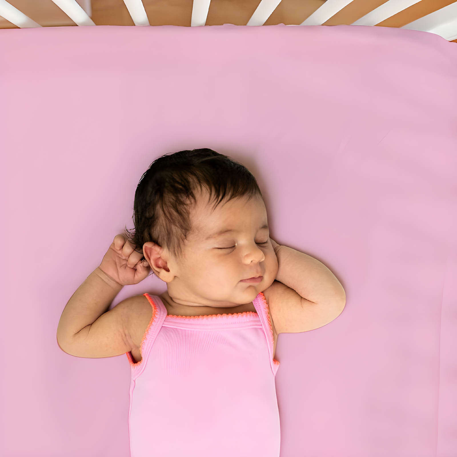 The Peanutshell Pink Butterfly 4-Pack Crib Fitted Sheet Set in Pink/White