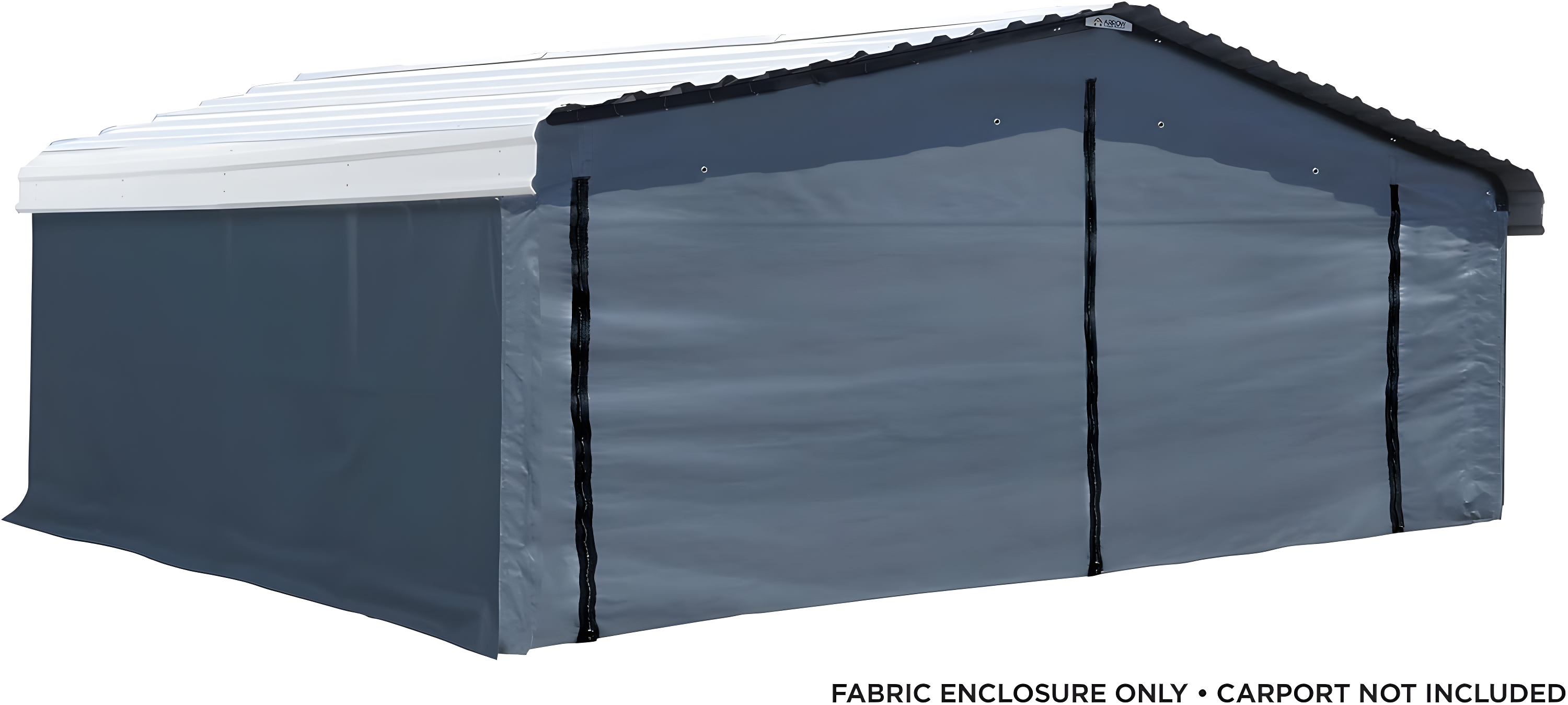 Arrow Carports Enclosure Kit for Galvanized Steel Carport, Fabric Carport Wall Panels, 20' x 20' x 7'