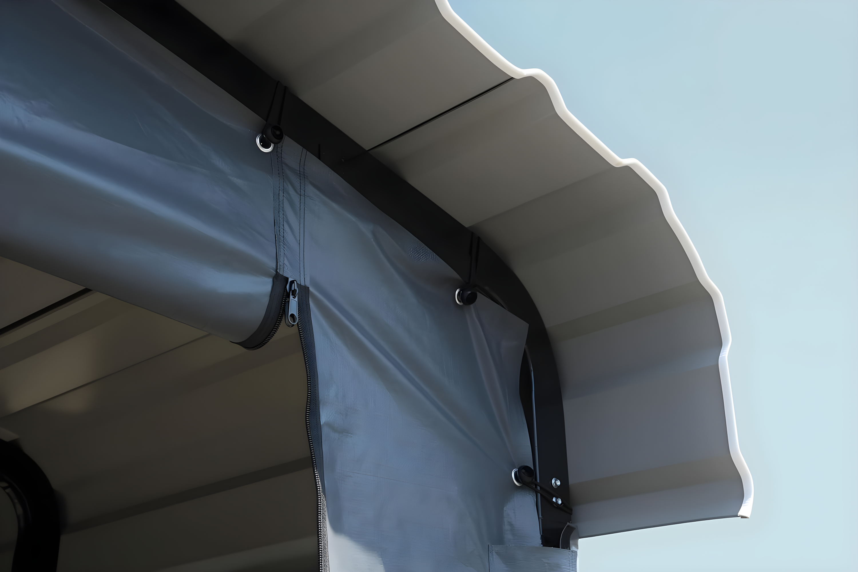 Arrow Carports Enclosure Kit for Galvanized Steel Carport, Fabric Carport Wall Panels, 20' x 20' x 7'