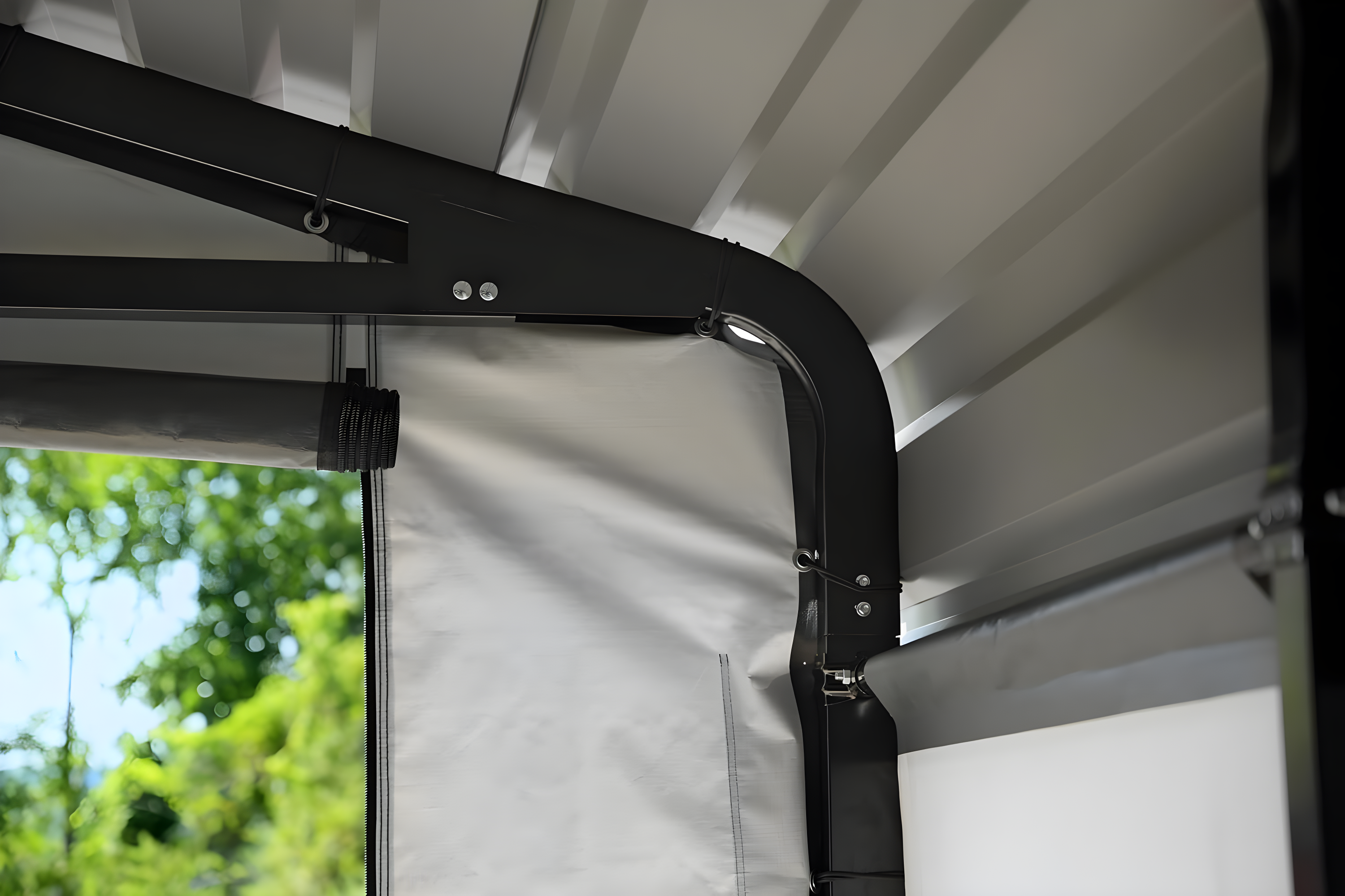 Arrow Carports Enclosure Kit for Galvanized Steel Carport, Fabric Carport Wall Panels, 20' x 20' x 7'