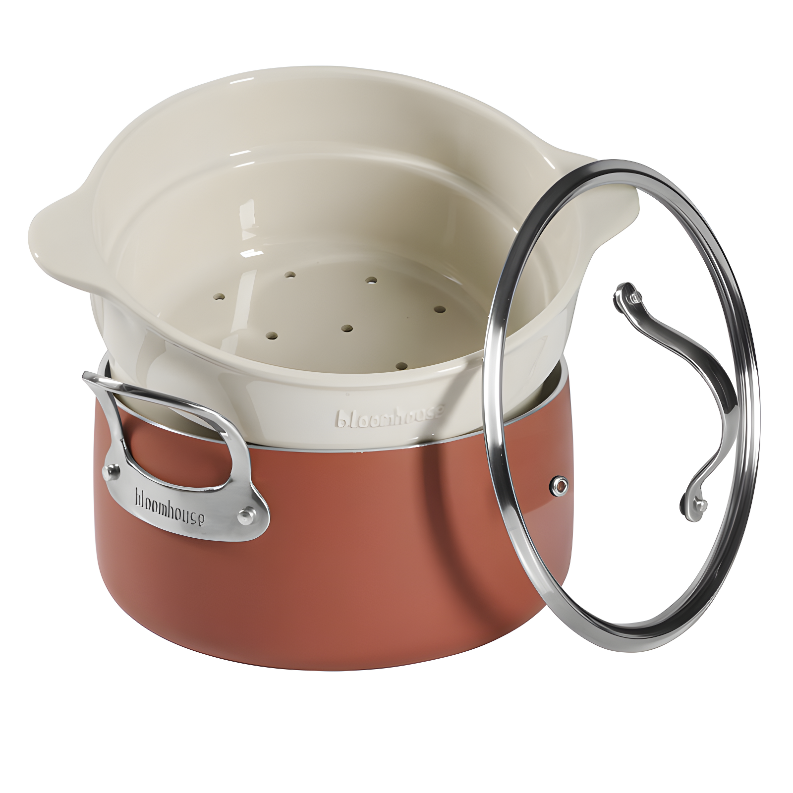 bloomhouse 6 Quarts Non-Stick Aluminum Round Dutch Set