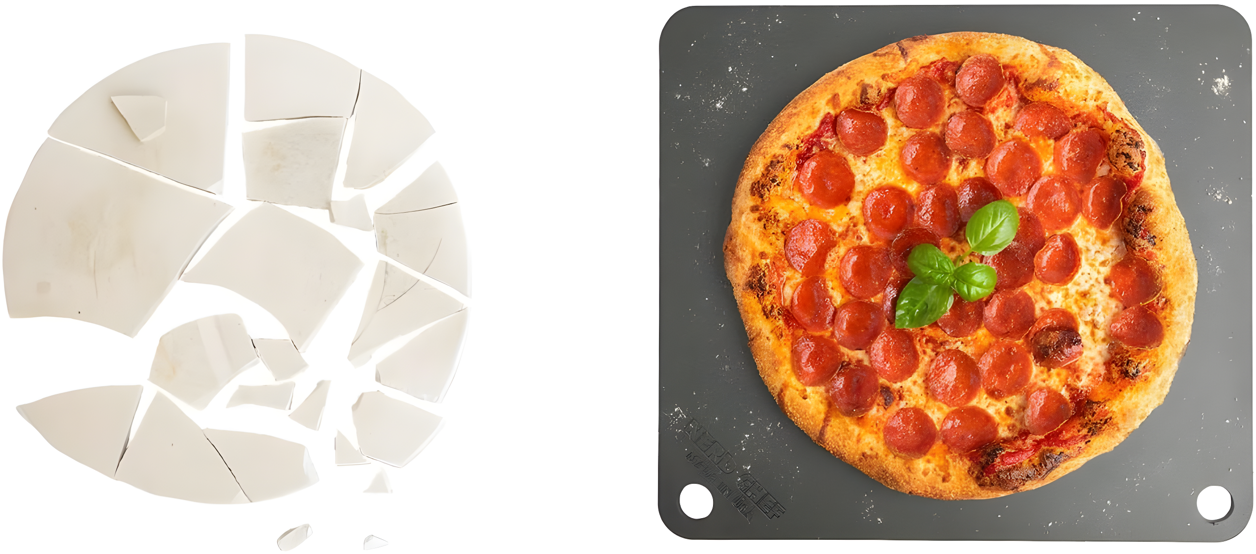 High-Performance Steel Pizza Baking Stone with Flaxseed Oil Seasoning