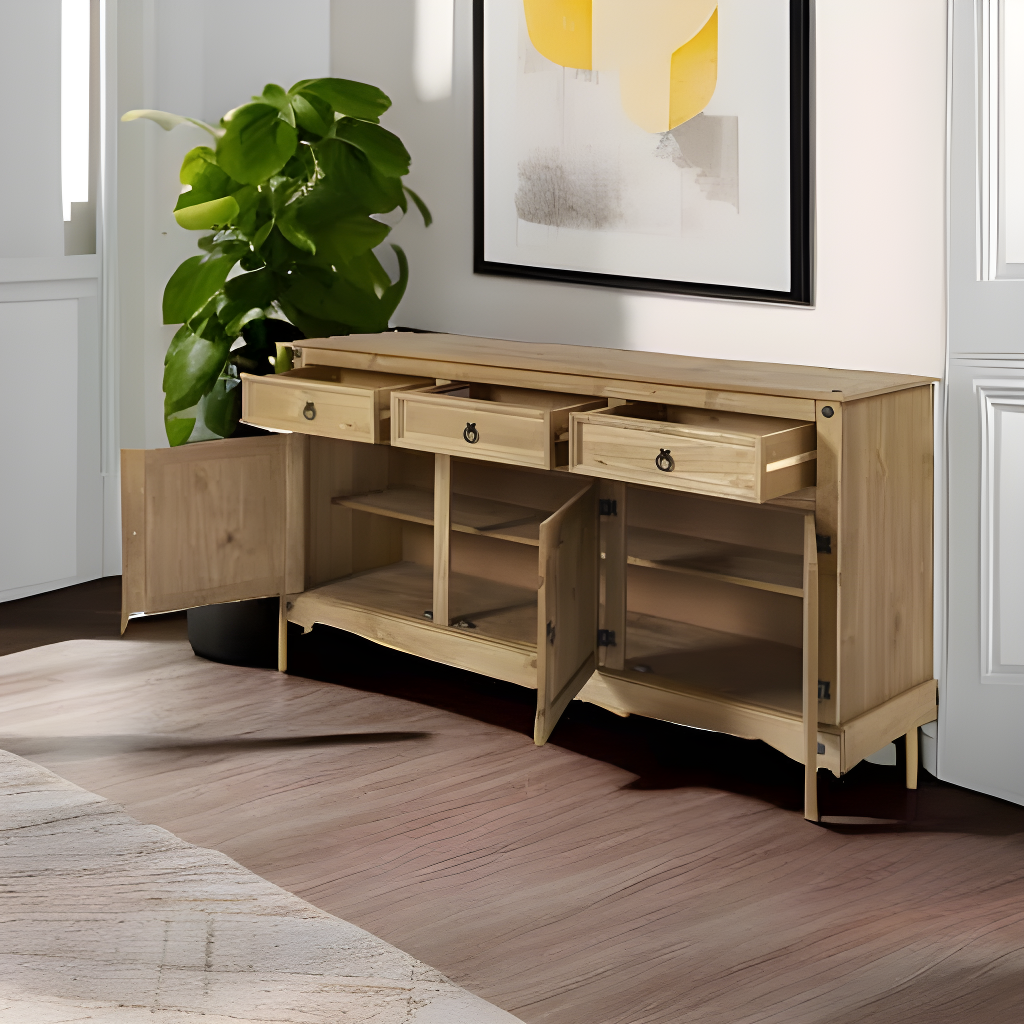 Corona 65.91'' Solid Wood Sideboard