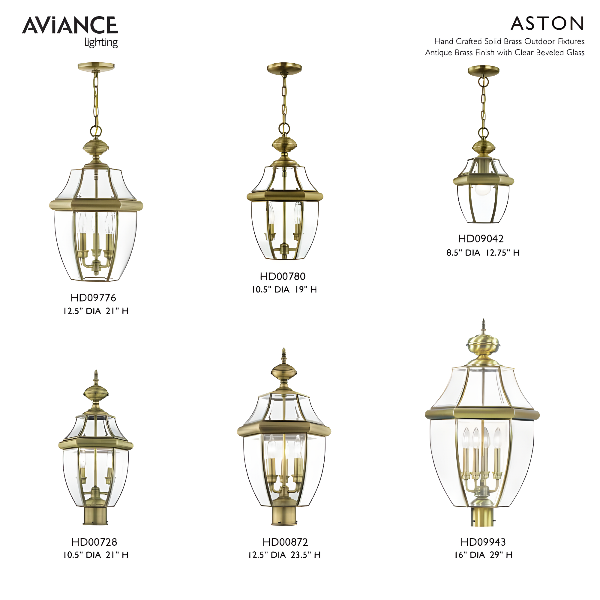 Livex Lighting Monterey 1 - Light Post Light in  Antique Brass