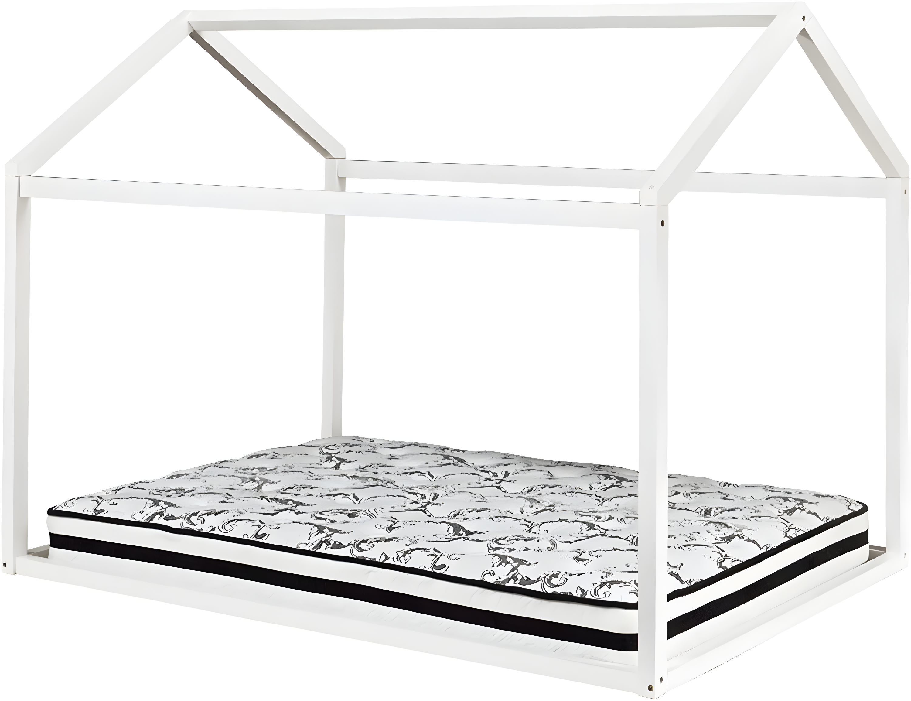 Signature Design by Ashley Flannibrook Contemporary House Bed Frame, Full, White