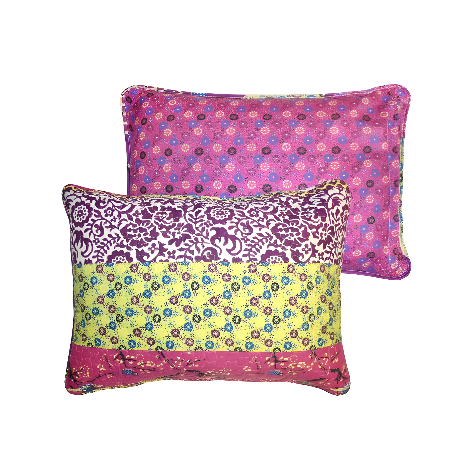 3pc King Royal Empire Quilt Set Plum - Lush Décor: Reversible Bedspread, OEKO-TEX Certified