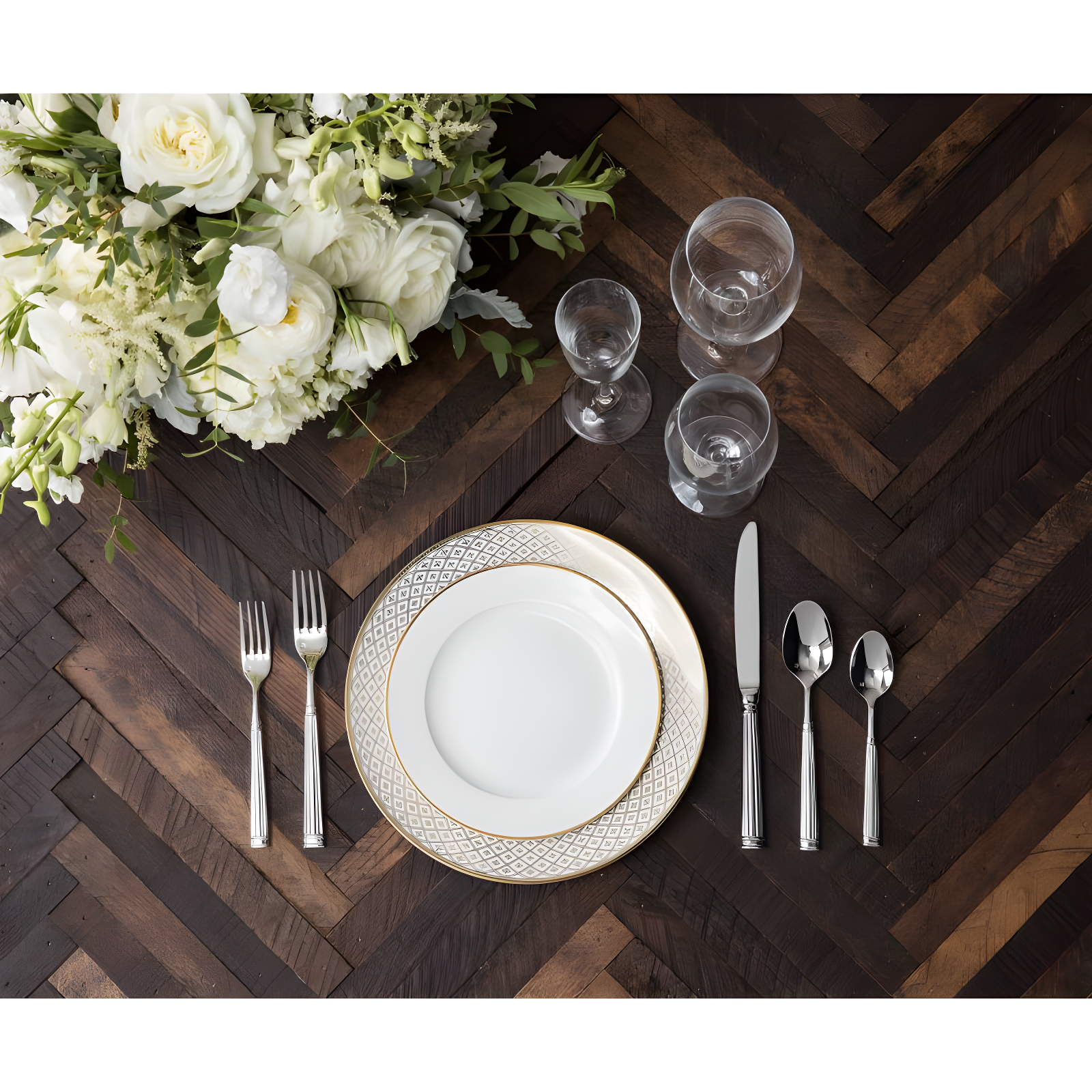 Doria 5 Piece 18/10 Stainless Steel Flatware Set, Service for 1