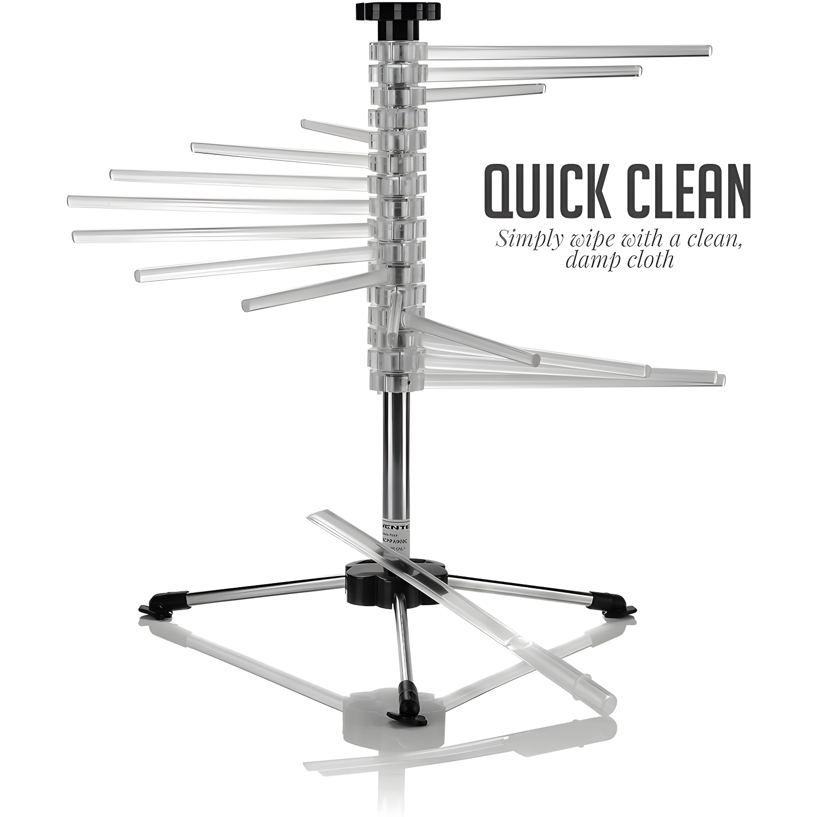 Ovente OVENTE Collapsible Pasta Drying Rack with BPA-Free Acrylic Rods, Spaghetti and Noodle Dryer Rack, Easy Storage Compact and Quick Set-Up for Home Use Perfect for Homemade Noodle and Pasta ACPPA900C