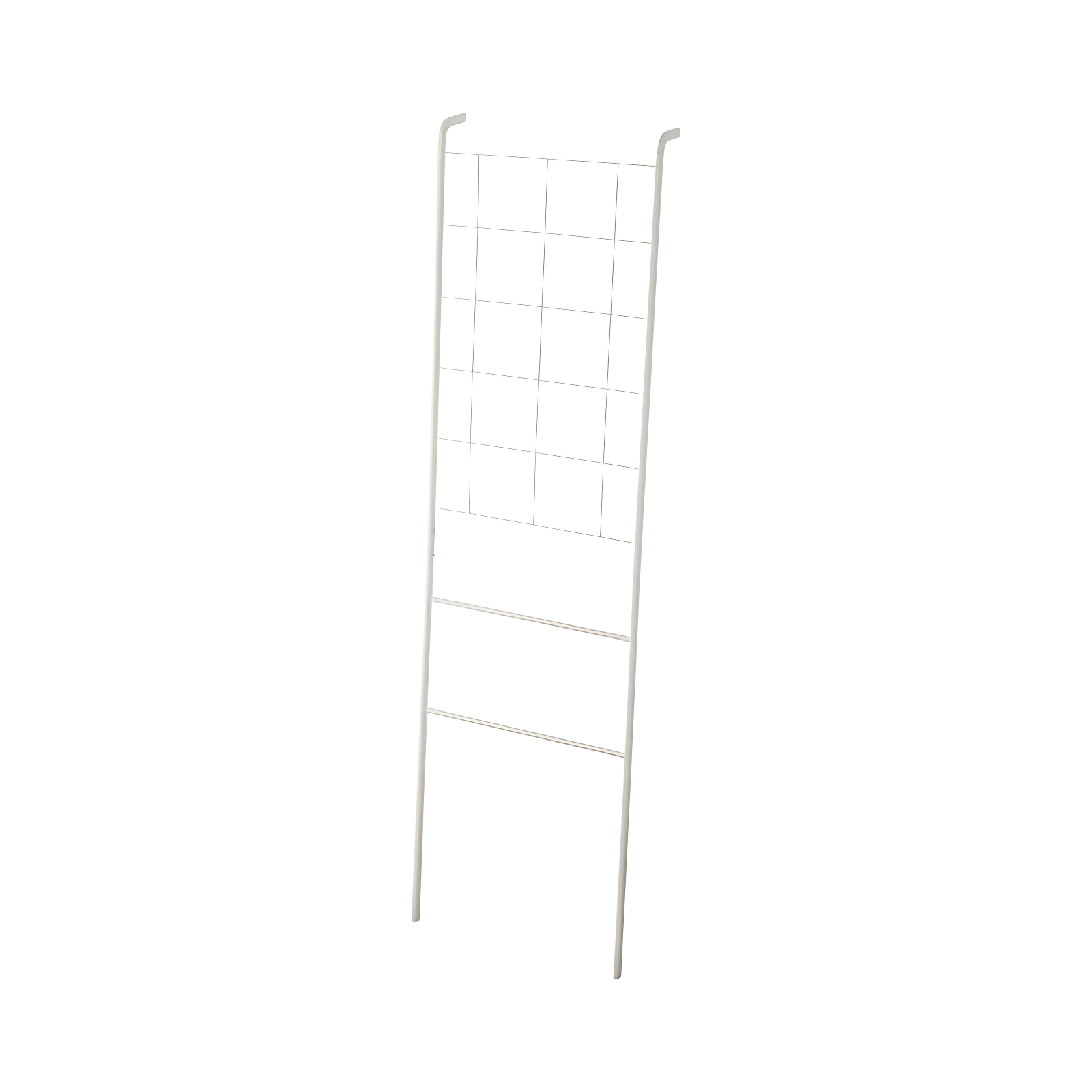 Tower Yamazaki Home Grid-Panel Leaning Ladder, Modern Storage Rack For Bedroom Or Bathroom, Steel