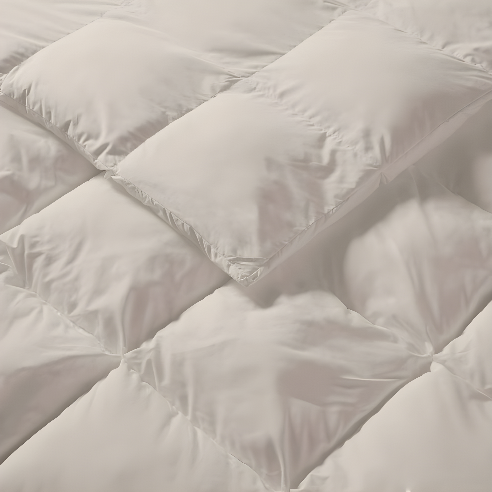 Madison Park King/California King Stay Puffed Overfilled Down Alternative Comforter Tan: Microfiber, Quilted, OEKO-TEX Certified