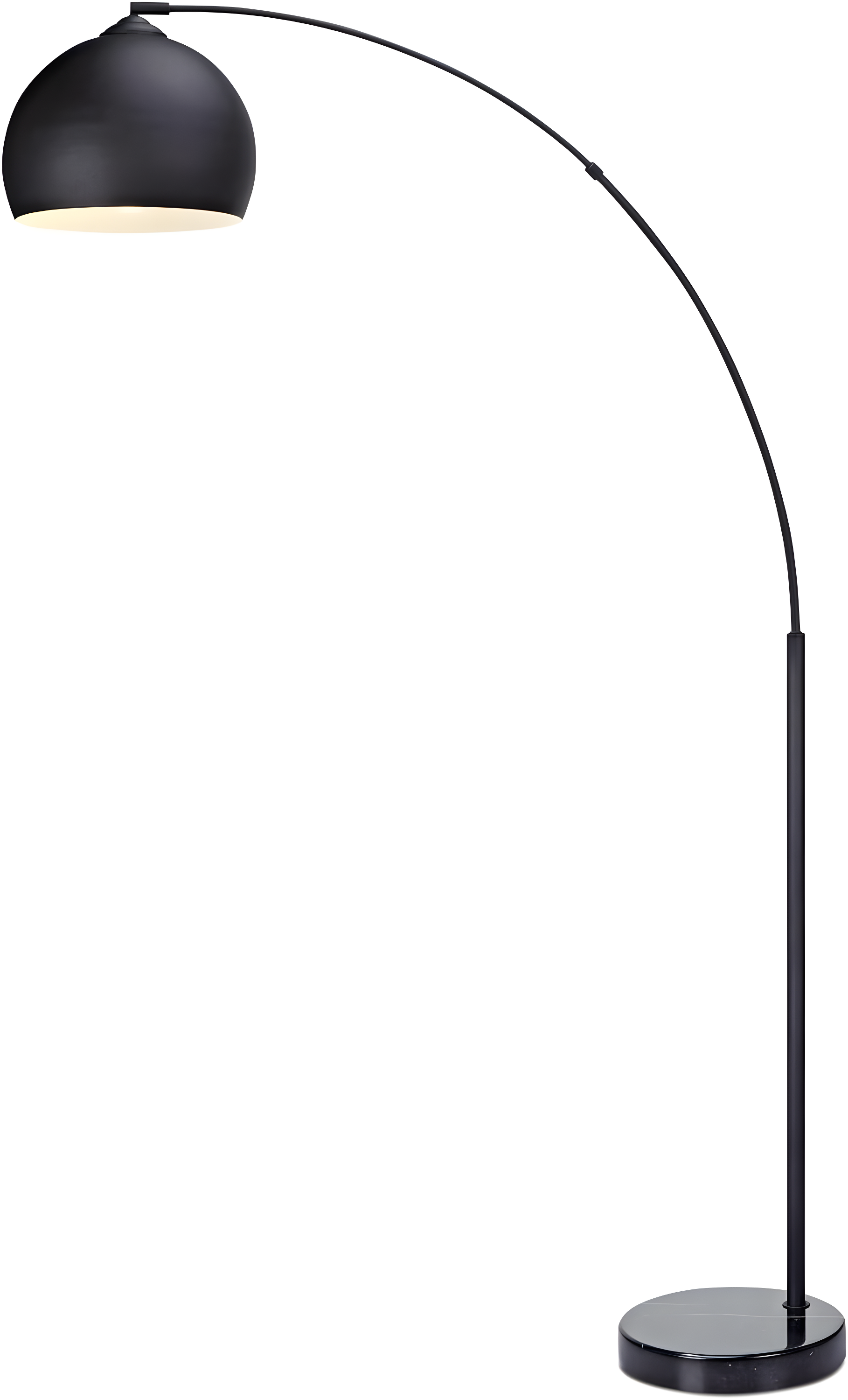 Wrought Studio™ Perlis 66.93" Arc Floor Lamp with Solid Marble Base