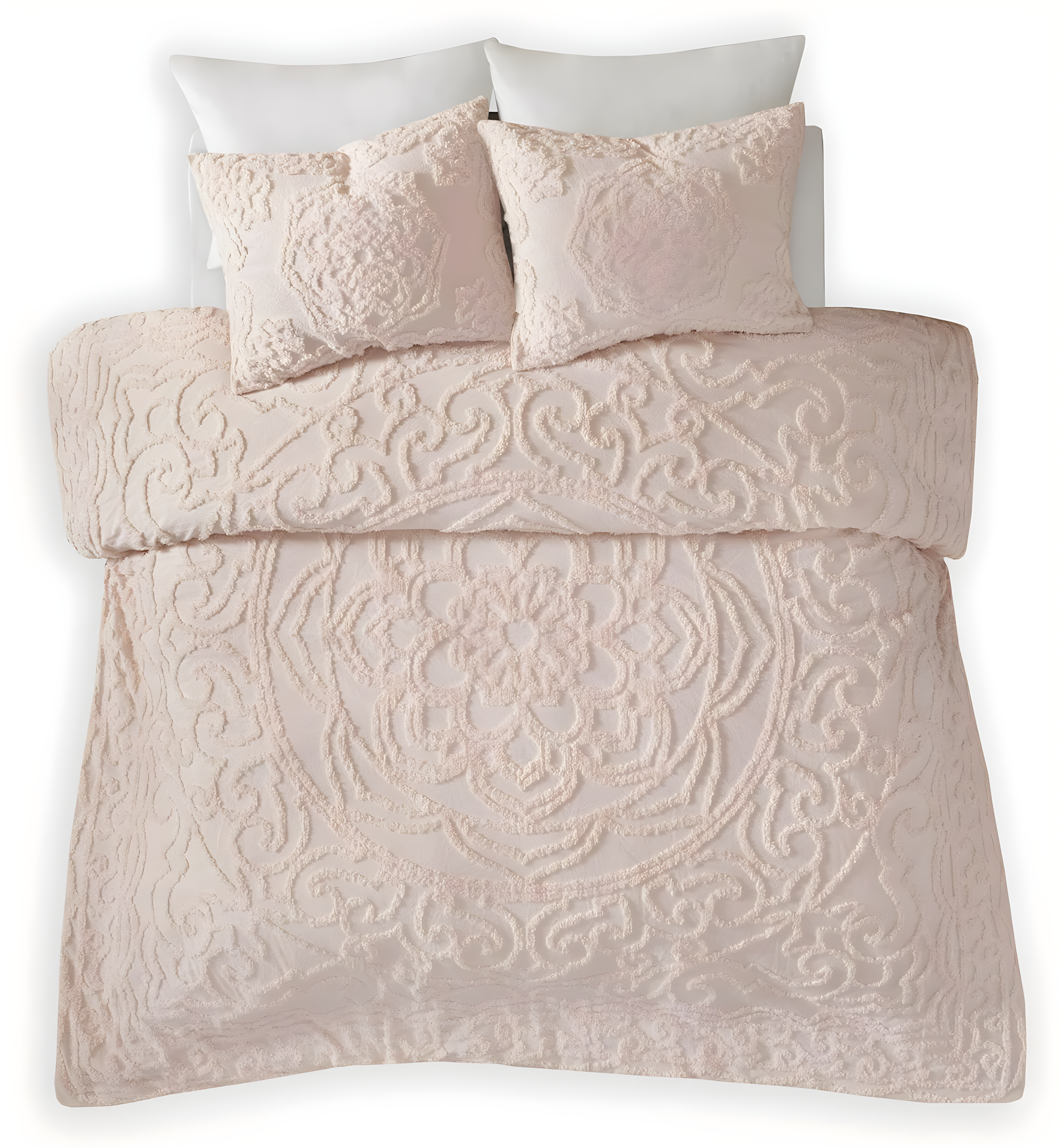 Madison Park Laetitia Tufted Cotton Chenille Medallion Comforter Set