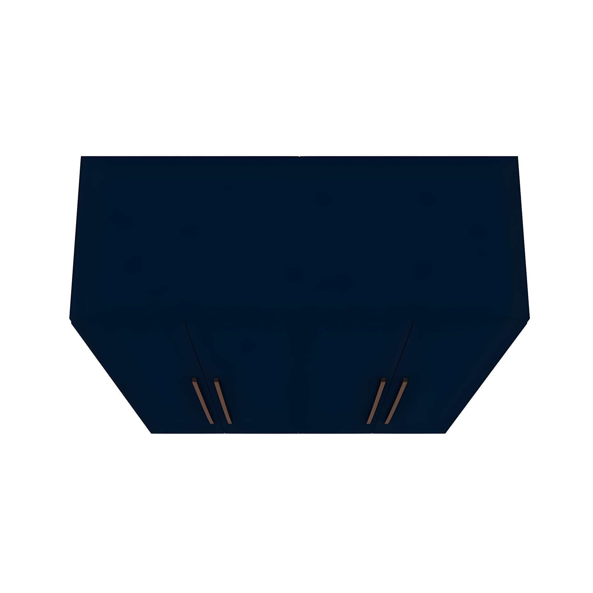 Manhattan Comfort Gramercy 2-Sectional Wood Wardrobe Armoire Closet in Blue