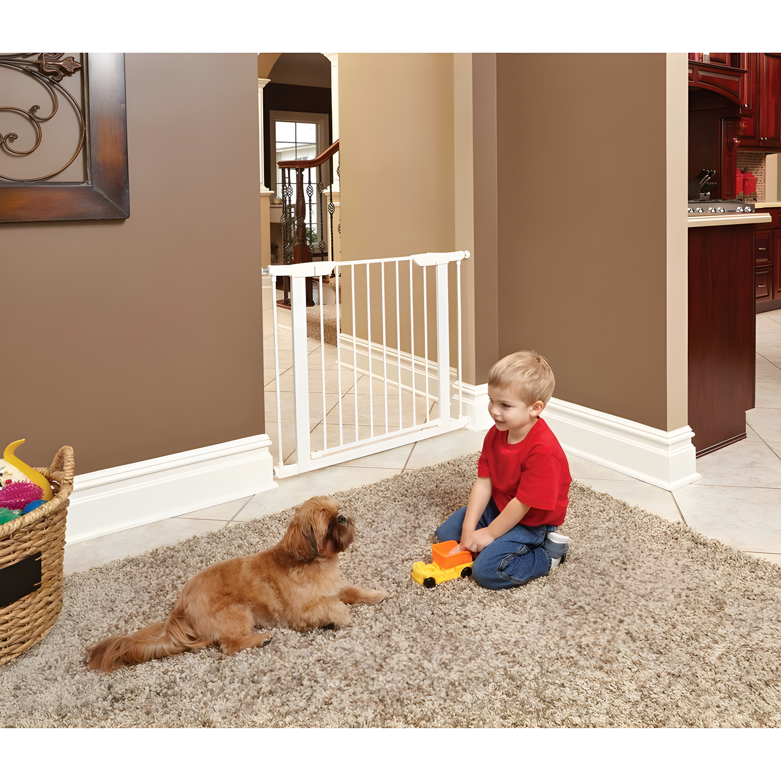 Midwest Homes For Pets MidWest Homes for Pets Steel Pressure Mounted Pet Gate