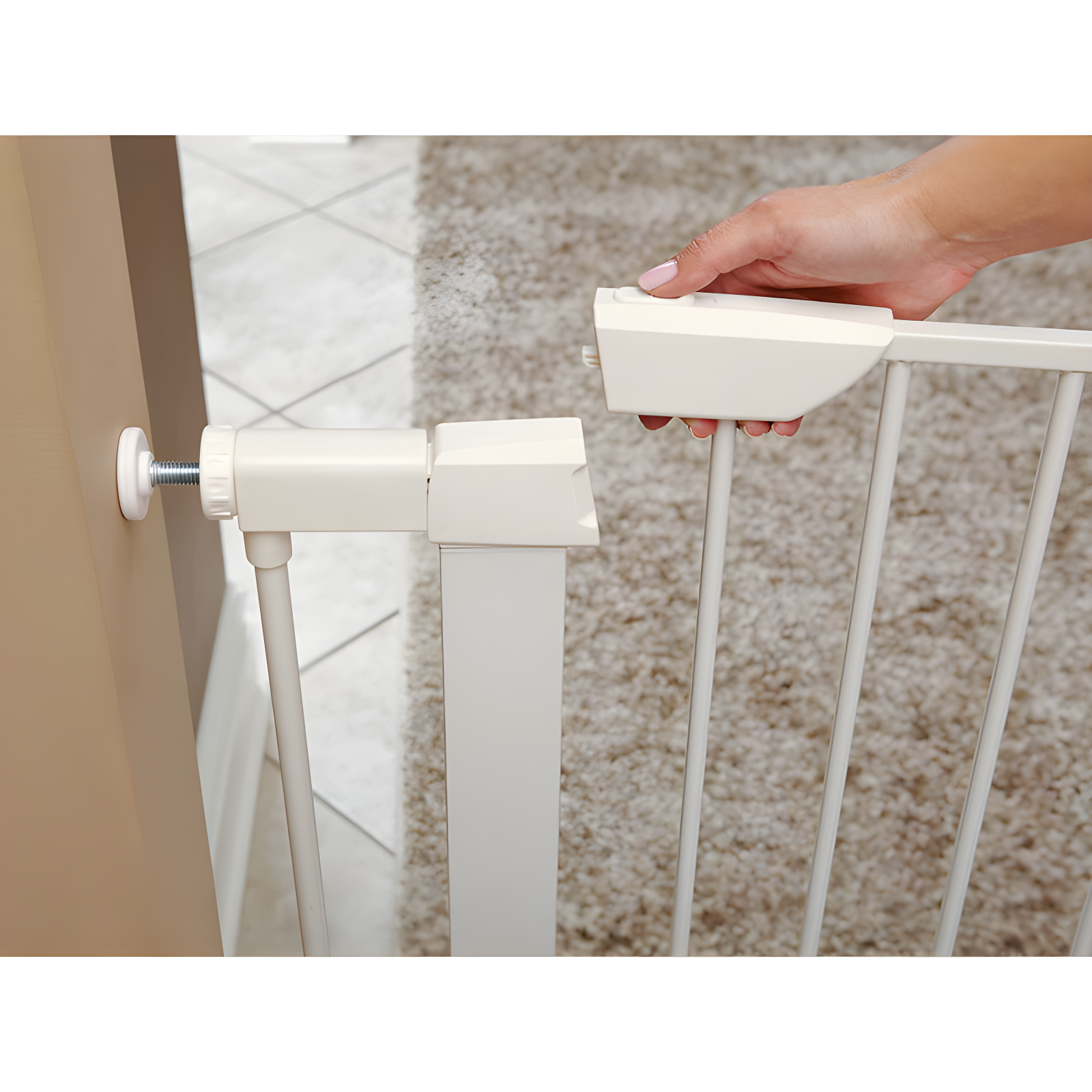 Midwest Homes For Pets MidWest Homes for Pets Steel Pressure Mounted Pet Gate