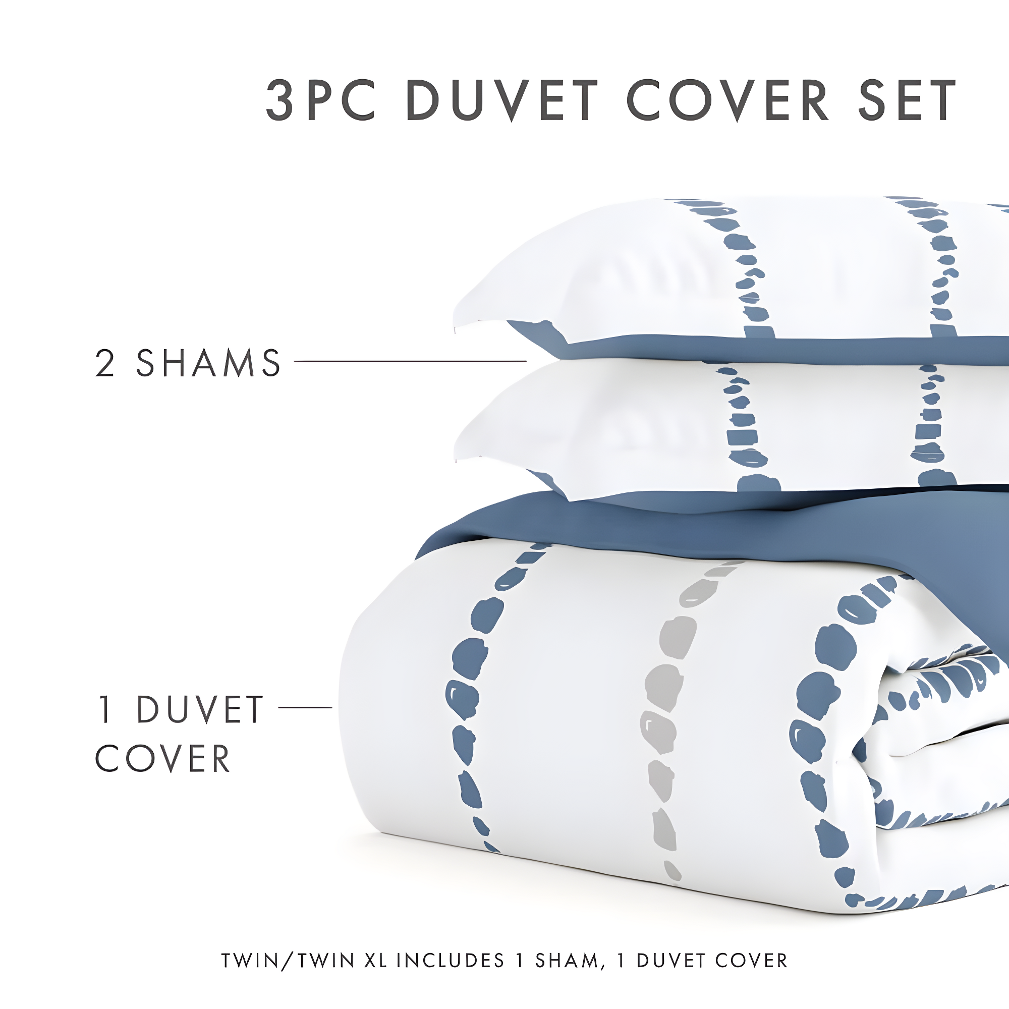 Urban Vibe Pattern Reversible Duvet Cover Set