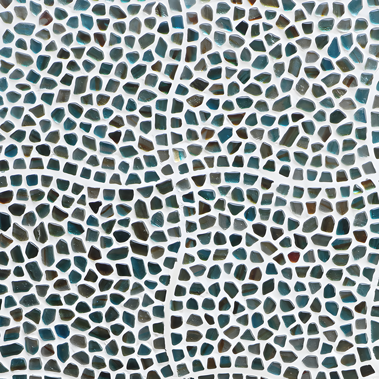 Bond Tile Fractal Pebble 11.88 in. x 11.88 in. Polished Glass Wall Mosaic Tile (0.98 Sq. Ft. / Each)