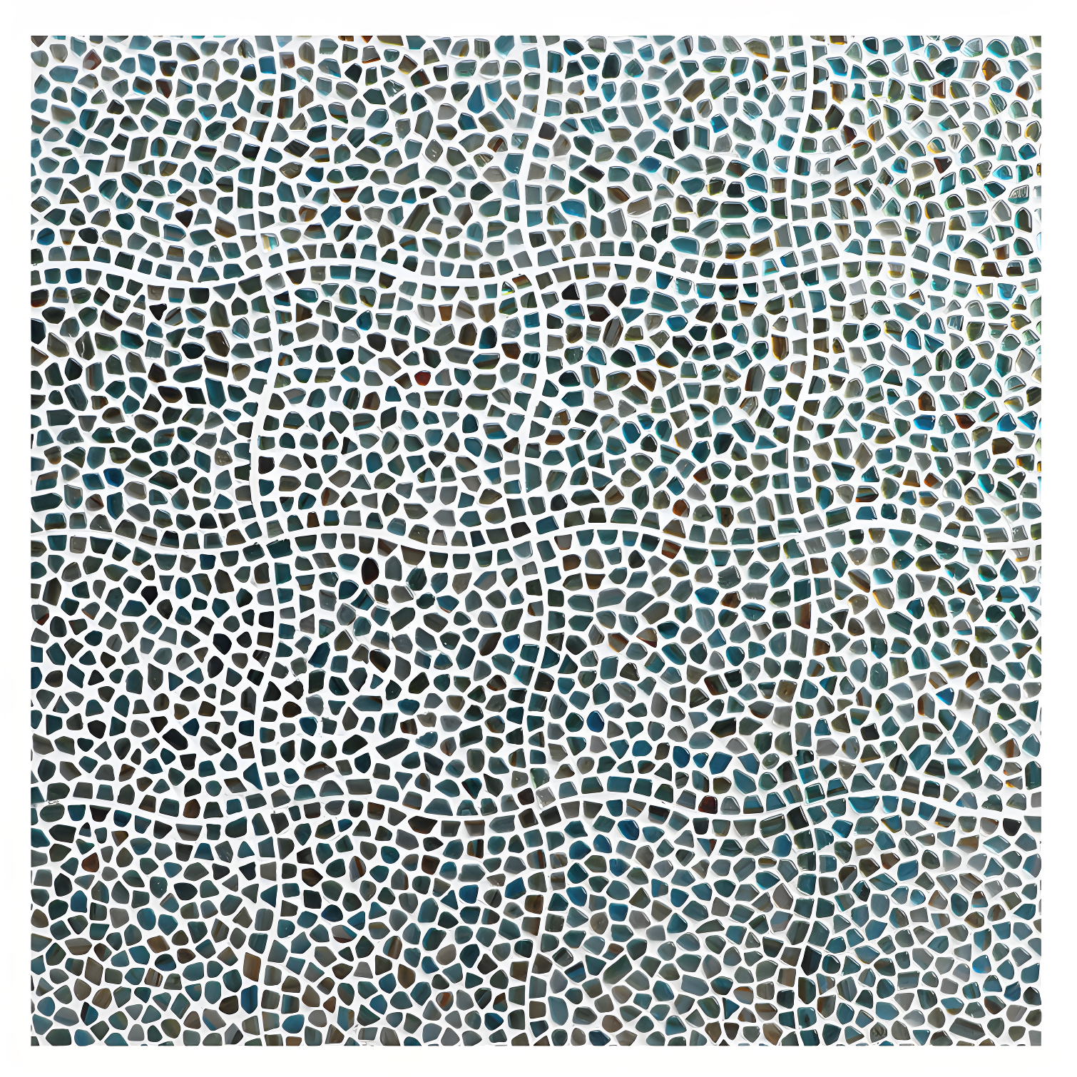 Bond Tile Fractal Pebble 11.88 in. x 11.88 in. Polished Glass Wall Mosaic Tile (0.98 Sq. Ft. / Each)
