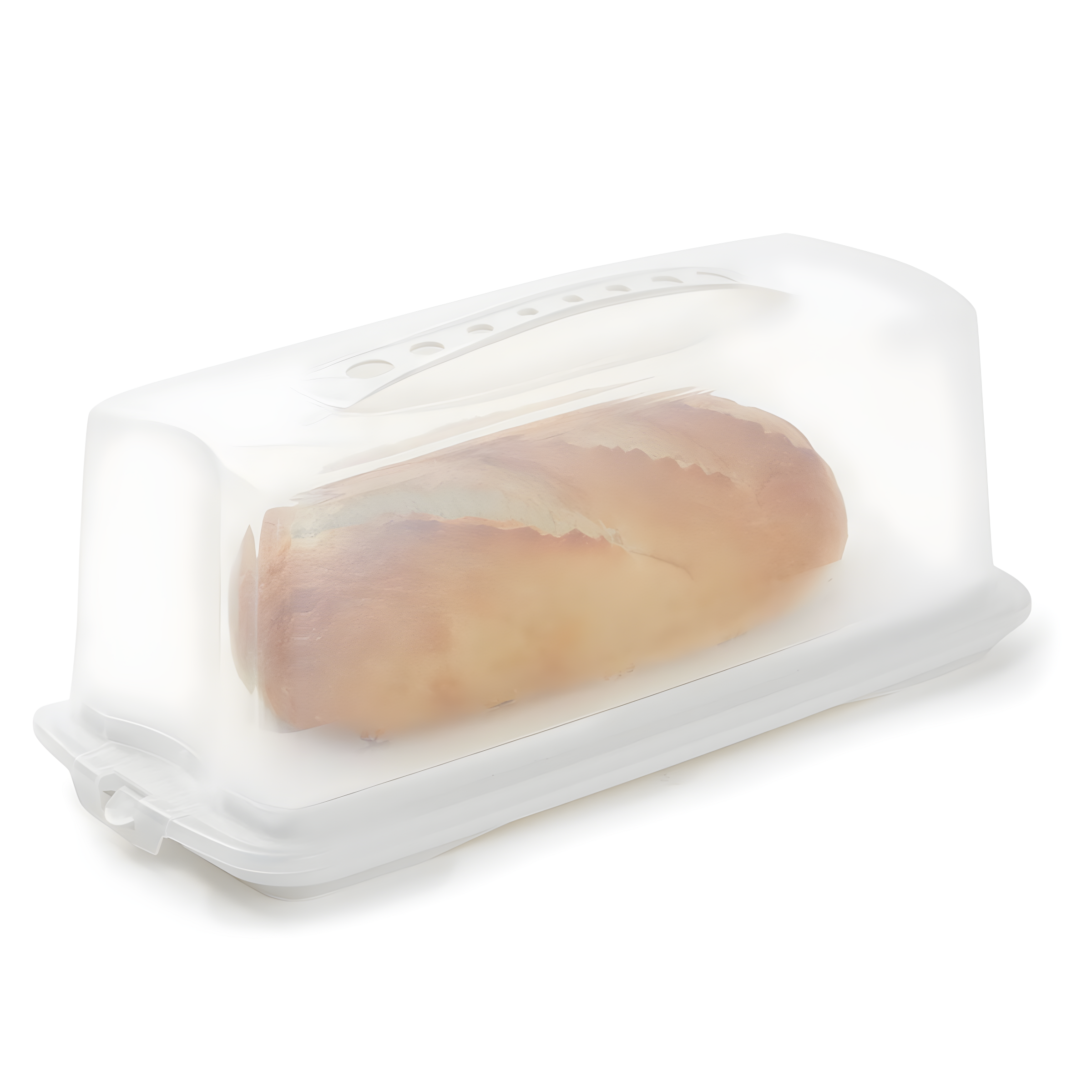 Juvale Plastic Bread Box Container with Lid and Handle, Storage Container for Kitchen (14.5 x 5.75 x 6.25 In)