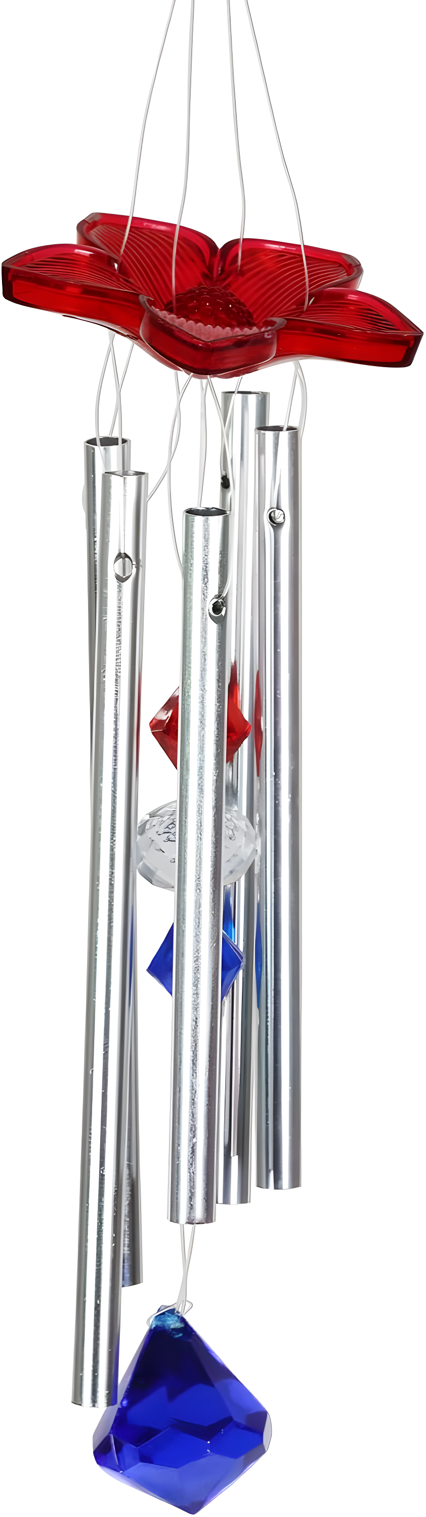 Exhart Exhart WindyWing Patriotic Eagle Wind Chime with American Flag Wings, 8 by 18 Inches