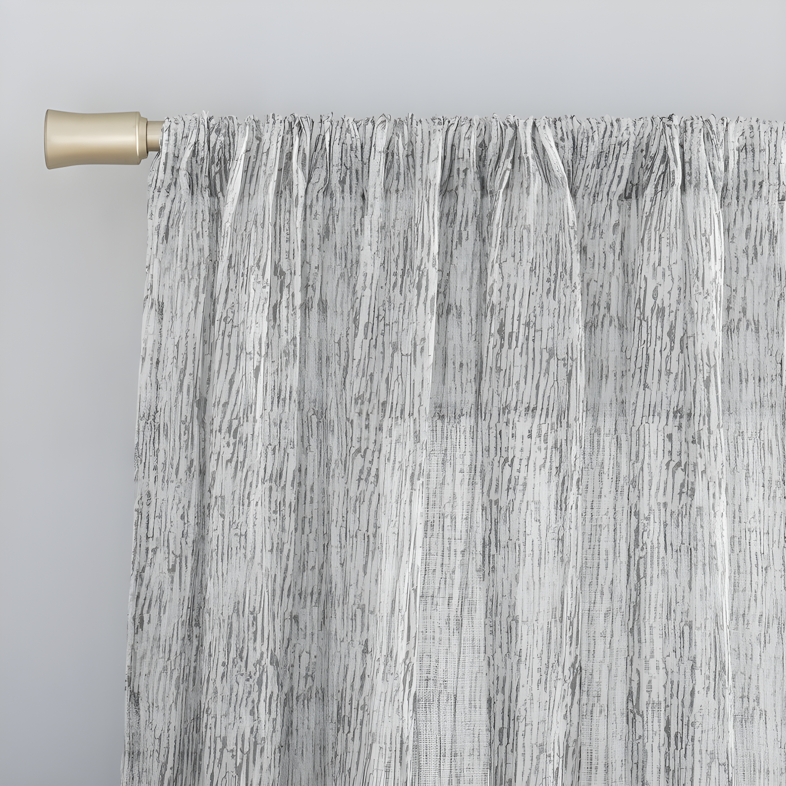 Scott Living Tulin Watercolor Print Sheer Rod Pocket Curtain Panel