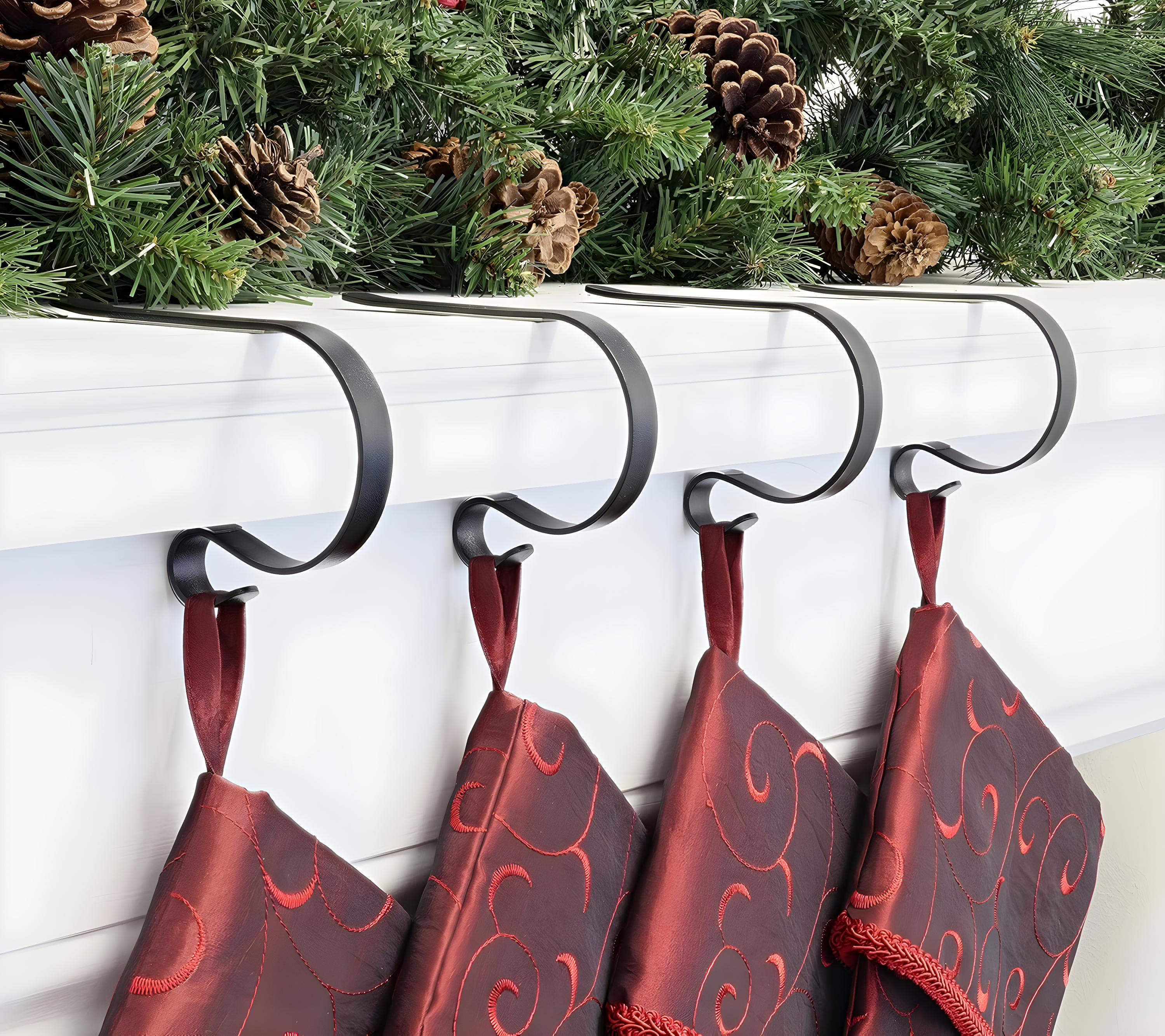 Haute Decor Original MantleClip Stocking Holder & Reviews | Birch Lane