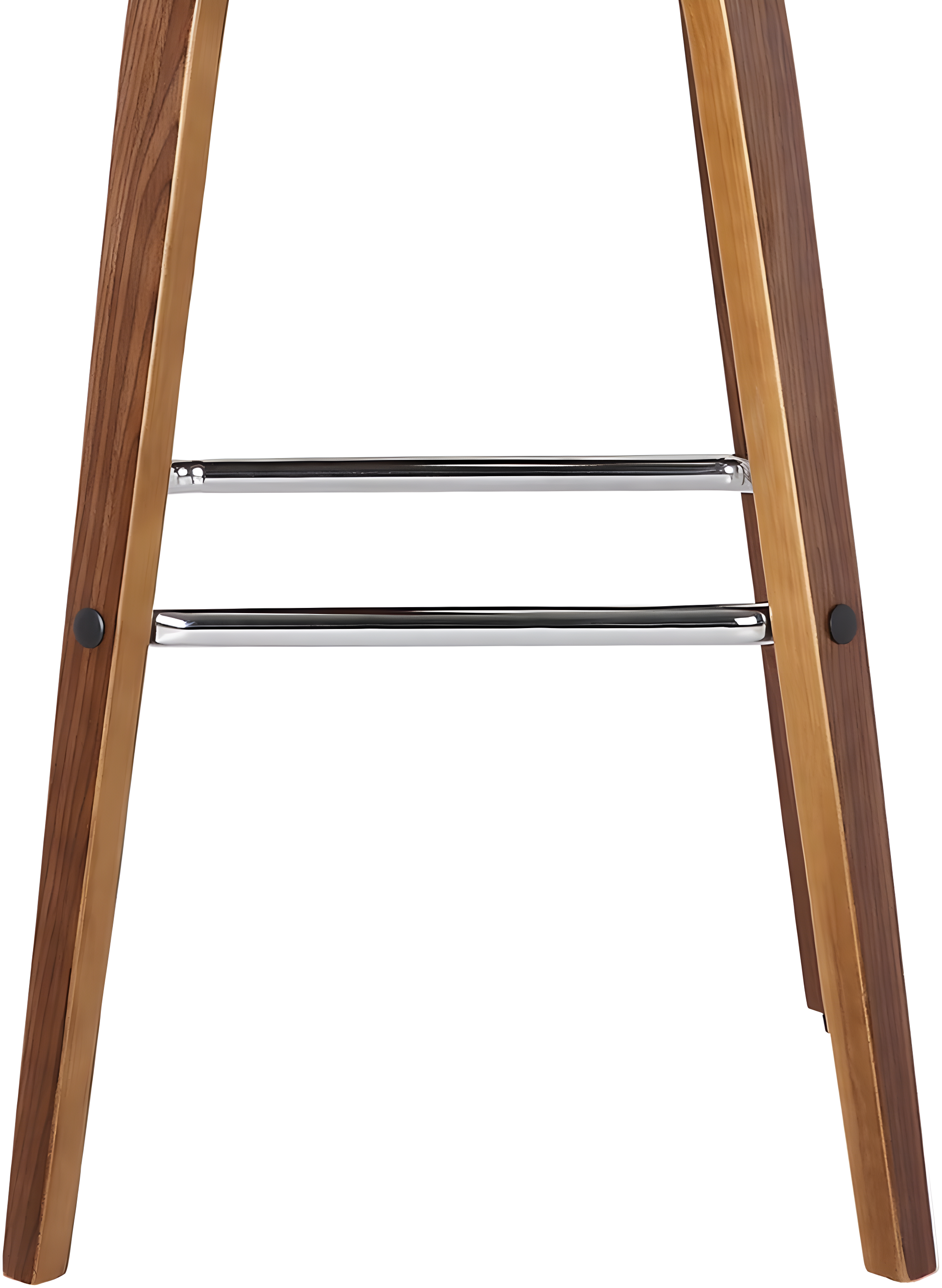 Vienna 26" Swivel Counter Stool in Walnut Wood Finish with Gray Faux Leather