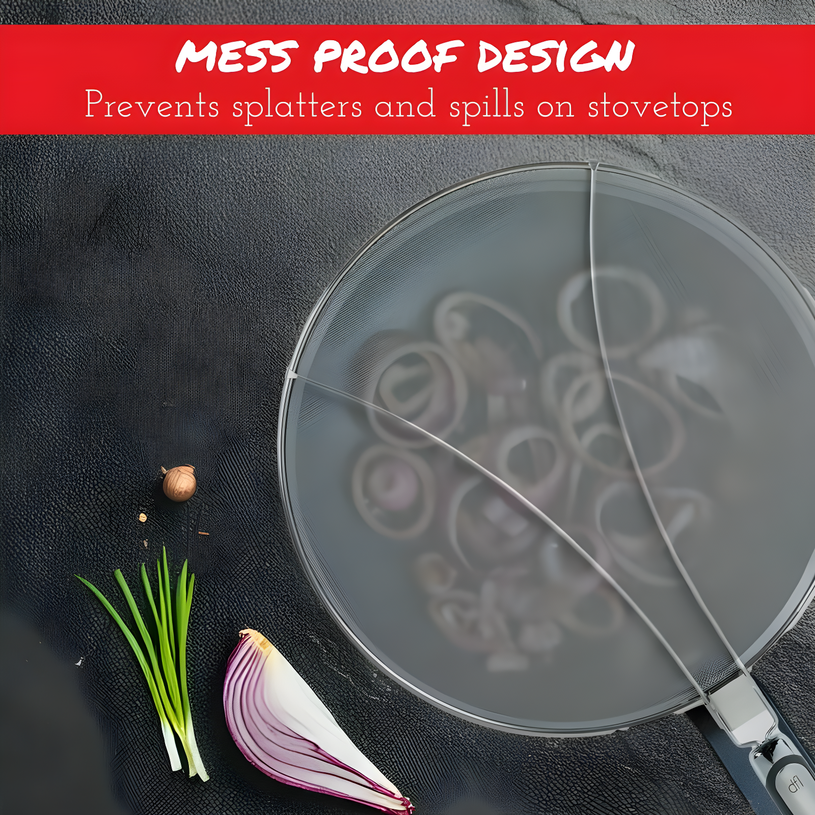 Amco Houseworks Amco 13-Inch Odor Splat Screen W/Foldable Handle