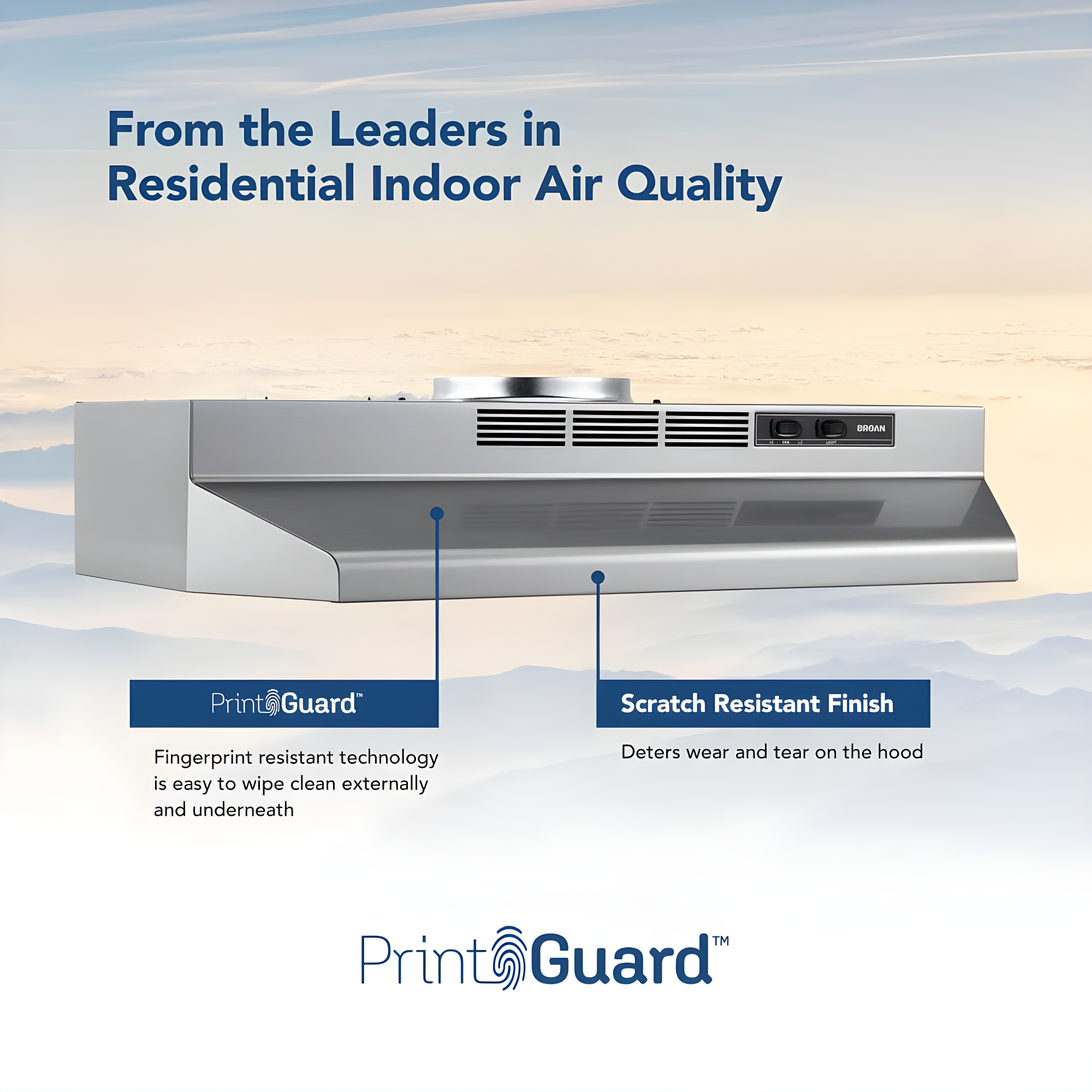 Broan 30" Convertible Range Hood, 230 CFM, Max Blower